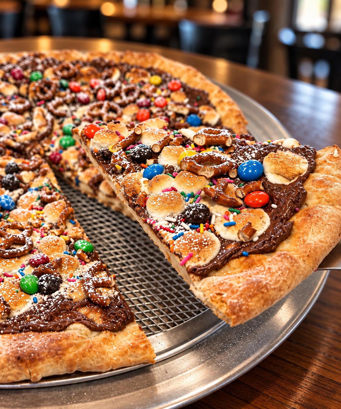 Case File 003: The Candy Caper 🍕🍫🍬
Nutella + cream cheese base topped with toasted marshmallows, mini pretzels, mini M&Ms, sprinkles & powdered sugar.
Unlocked for Secret Vault Thursday 🔐 Available throughout the weekend at Capone’s.