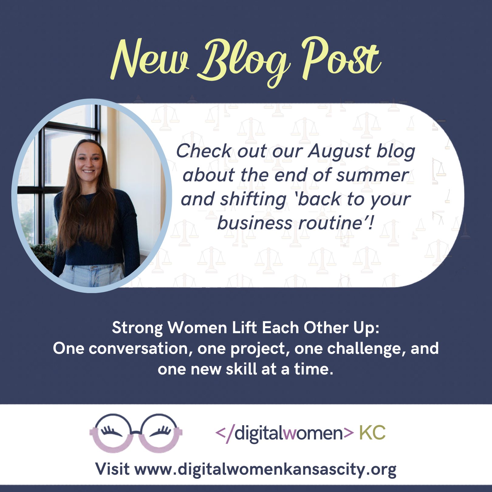 January is not the only time to reset your goals. ๐
August gives you perspective AND time. This month's blog is your nudge to use both.
Read it at dwkc.org!
๐ https://www.digitalwomenkansascity.org/post/back-to-business
#DWKC #DigitalWomenKC #WomenInDigital #StrategicPlanning #BackToBusiness #WomenInBusiness #KansasCity