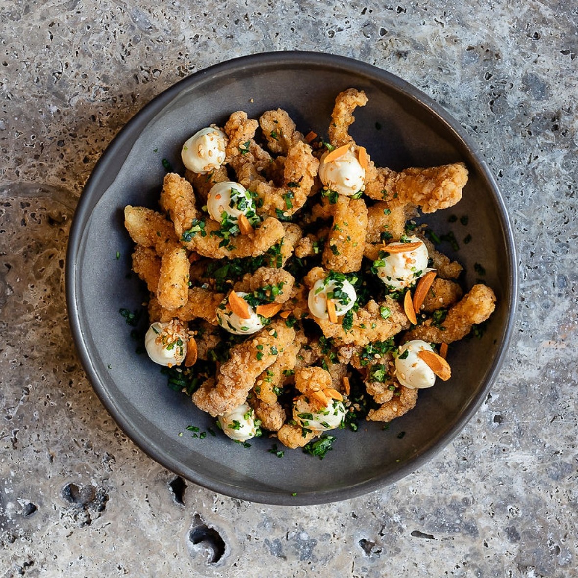 Calamar
On the menu since we first opened — evolving over the years, but still as delicious as ever.
Photo 1 - 2026 Calamar: crispy calamari provençal with aioli.
Gluten free & dairy free.
#theindependentgembrook #calamari #glutenfree #gembrook #tapas