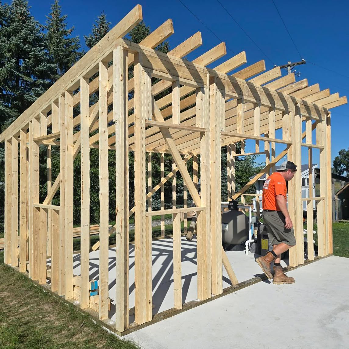 A quick shed build is underway in Reese! 🔨 One day it’s not there… the next day, they've got some much-needed extra storage. ✨
Michigan Contractor | Reese Builder | Frankenmuth Builder | Functional Shed