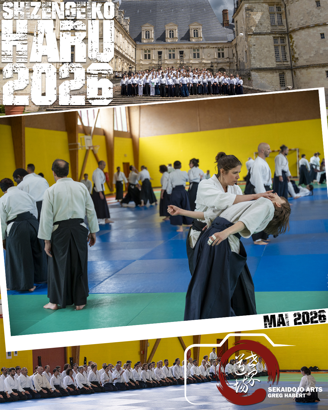 Shizengeiko Haru 2026 - Photo semaine 03
Stage d'aikido à l'Ascension au chateau de Mesnière en Bray.
Animé par Brahim Si Guesmi, Youlika Michalski, Stéphane Cissé et Greg Habert.
Photo Sekaidojo arts par Greg Habert et Rodolphe Baudry
#Aikido #Shizengeiko #StageAikido #Normandie #FFAB #ArtsMartiaux #Nature #Partage #aikido #aïkido #aikidoforall #aikidoka #iaido #kenjutsu #budo #aikidotechnique #aikidoforall #sekaidojo #aikido_aikikai #aikidoaikikai #aikido_techiniques #womenaikido #aikikai #aikidoaikikai #thebudolife #shizengeiko #Shizengeikoharu #合気道 #spring #franceaikido