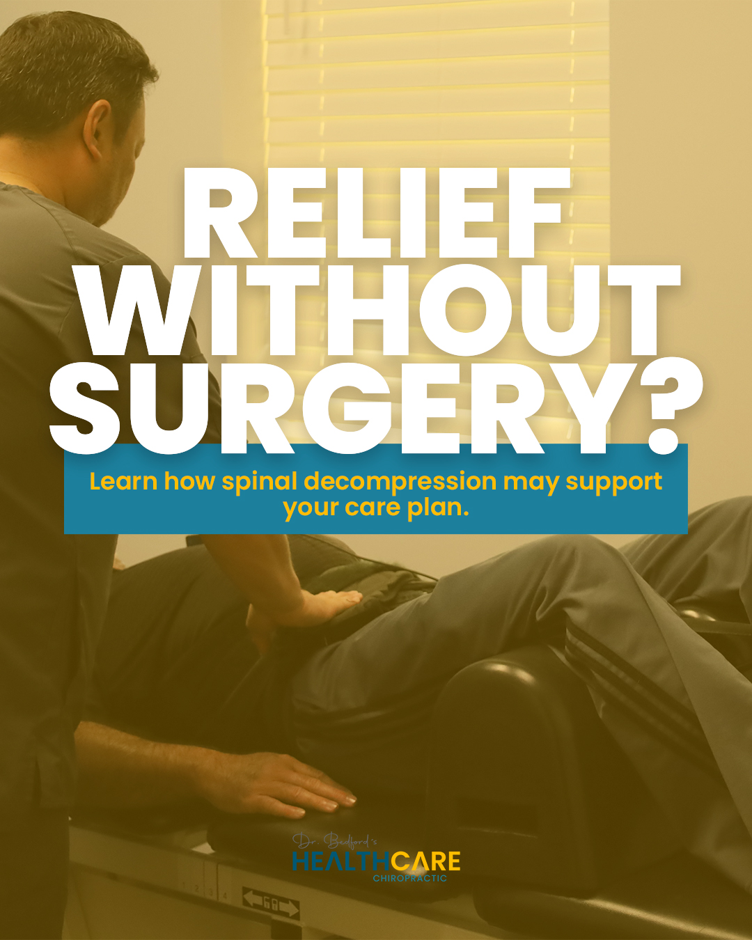 Looking for a non-surgical approach to back or neck discomfort? Spinal decompression may be an option worth discussing 🌿
Every body is different, which is why an evaluation matters before choosing a care approach.
Learn whether spinal decompression could fit your needs ✨
#SpinalDecompression #ChiropracticCare #BackPainRelief #NeckPain #SpinalHealth #NonSurgicalCare #MobilityMatters #WellnessCare
