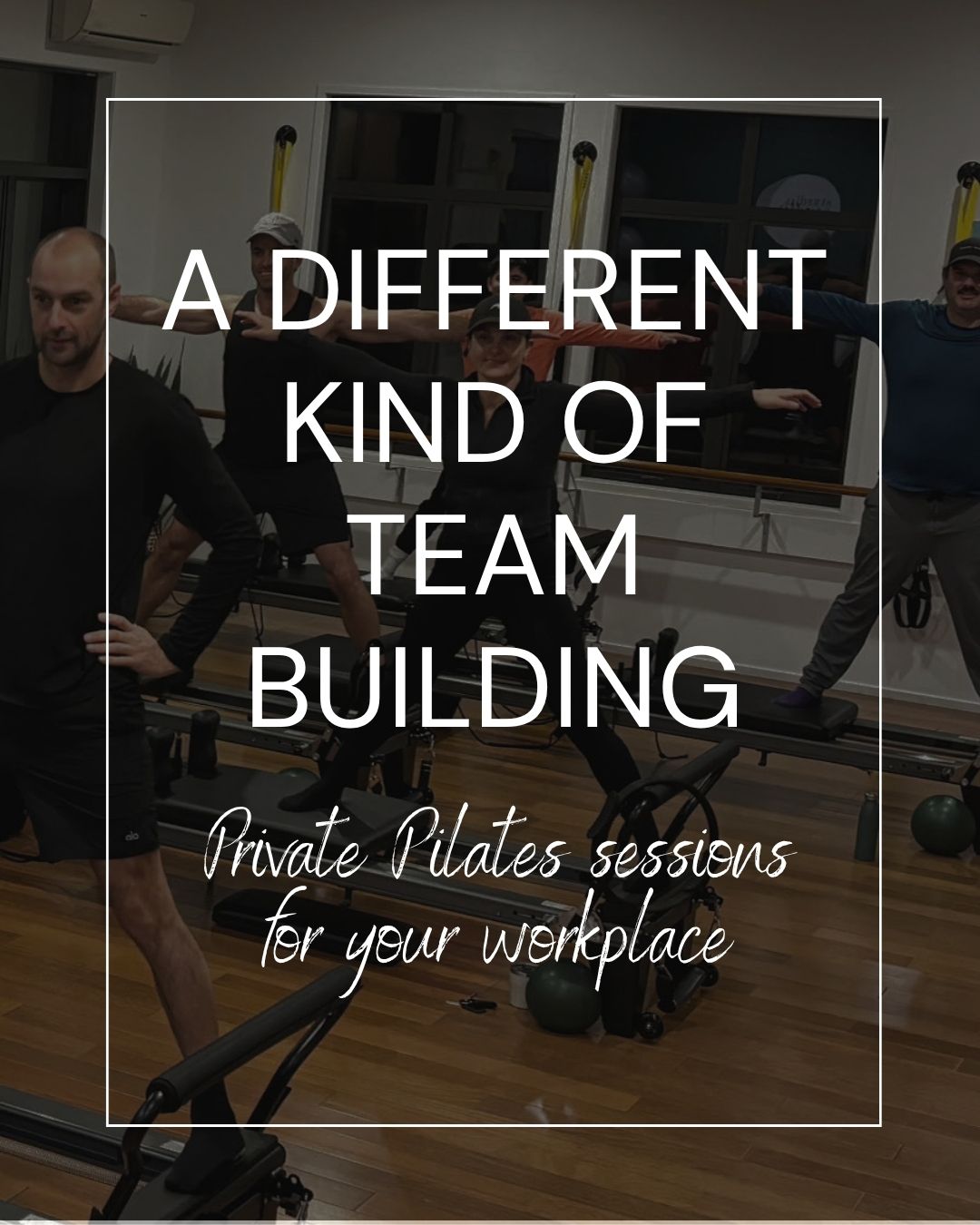 Looking for a chance to step away from the desk and do something a little different for your next workplace wellbeing or team-building activity?
Studio Three welcomes private corporate groups, with sessions tailored to suit different ages, abilities and levels of Pilates experience.
Build your team while building strength, mobility and body awareness. From a one-off team session to an ongoing workplace movement programme, we can create an experience around your group, your schedule and your goals.
Flick us an email at info @ studiothree.co.nz and have a chat to us!