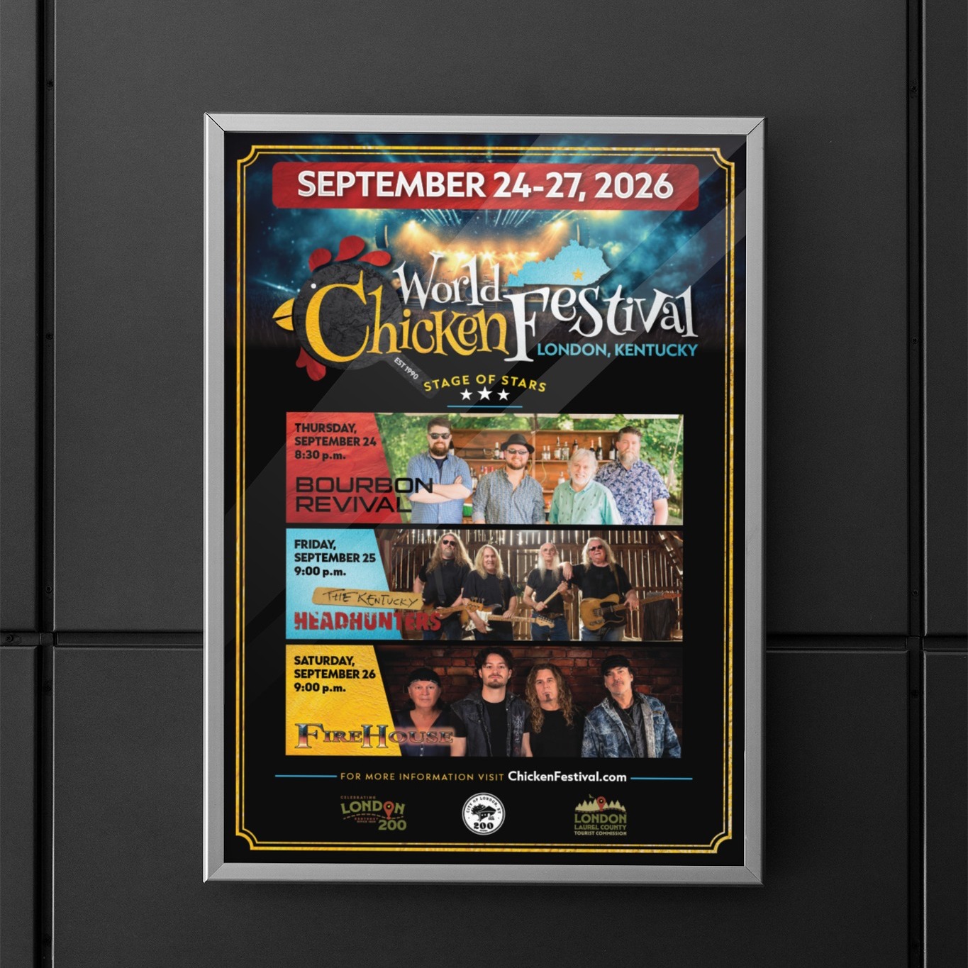 Grateful to Visit London KY for the chance to work on some of the 2026 World Chicken Festival advertising! Get ready for a fun weekened with cooler weather (fingers crossed).