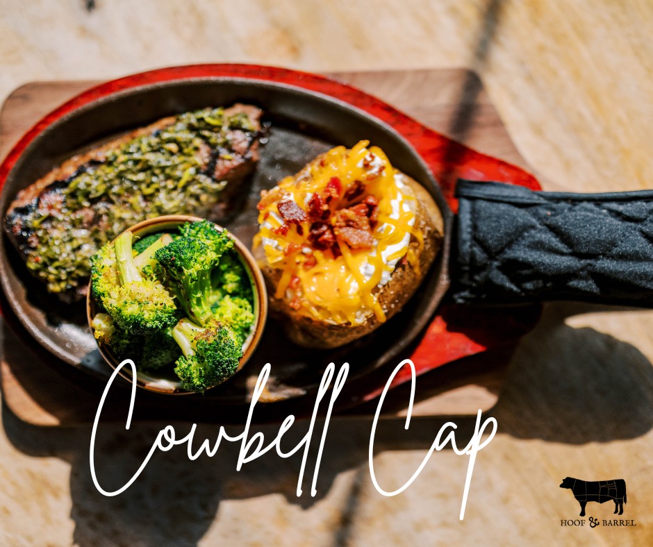 Traffic on 160 isn't going anywhere. Neither is Happy Hour. Cowtails run 'til 6, and the kitchen opens at 4.
Cowbell Cap: an 8 oz sirloin cap with scratch chimichurri and two sides. It beats brake lights. 🔥
Tega Cay 📍2429 Highway 160, Tega Cay, SC
York 📍122 N Congress st, York, SC
Come see us.
#HoofAndBarrel #CommuteHome #TegaCaySC #FortMillSC #HappyHour #Steak #CowbellCap #WeKnowYourName