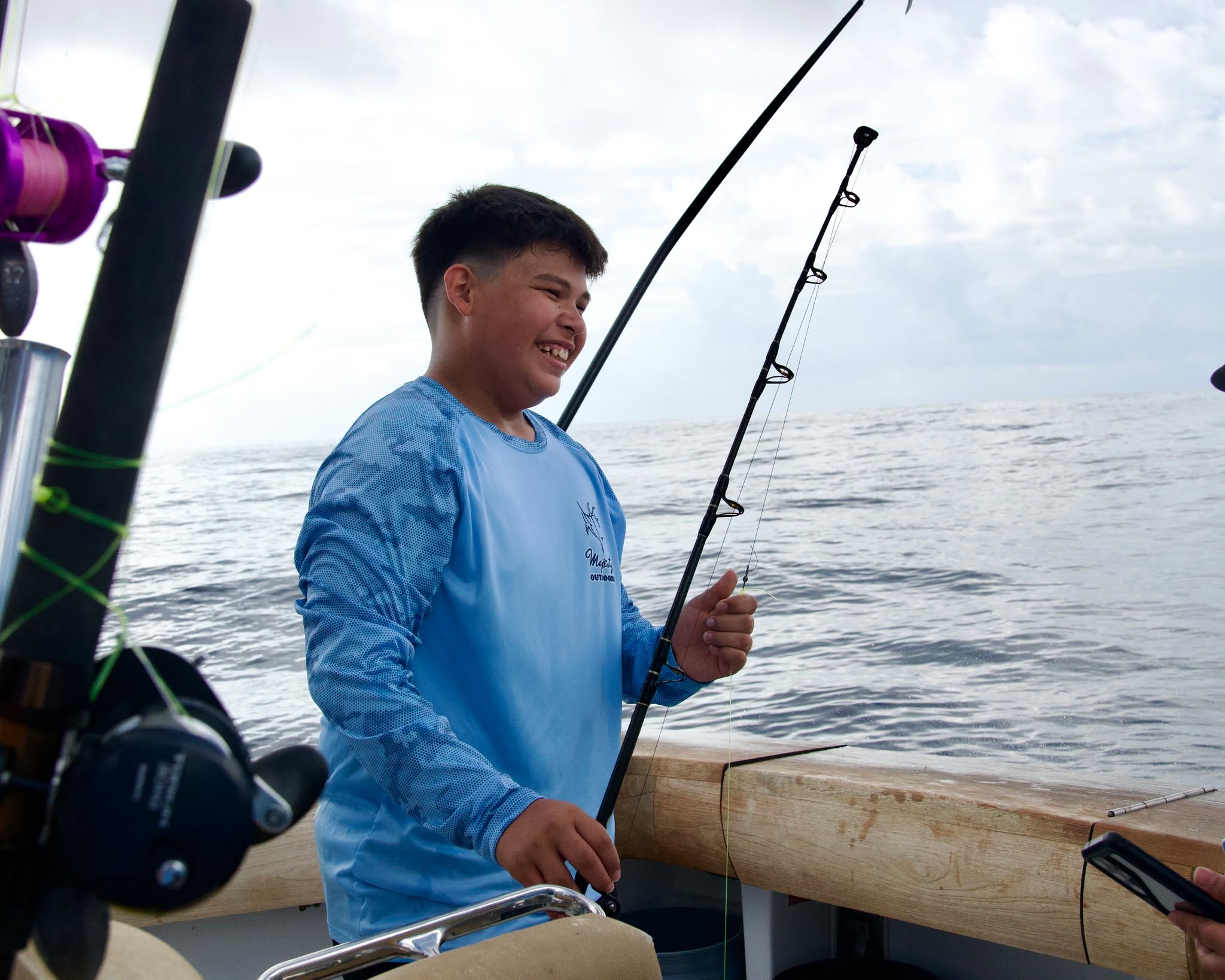 A summer to remember. 🌊
This year’s Summer at Sea initiative gave 50 kids the chance to experience something new and make memories on the water, all made possible by the incredible volunteers who showed up to make it happen. It’s discipleship, connection, and experiences these kids will carry with them long after summer ends!
Want to help make the next experience possible? Become a mentor, volunteer, or partner with us today. Learn more and get involved www.majestyoutdoors.org 🎣