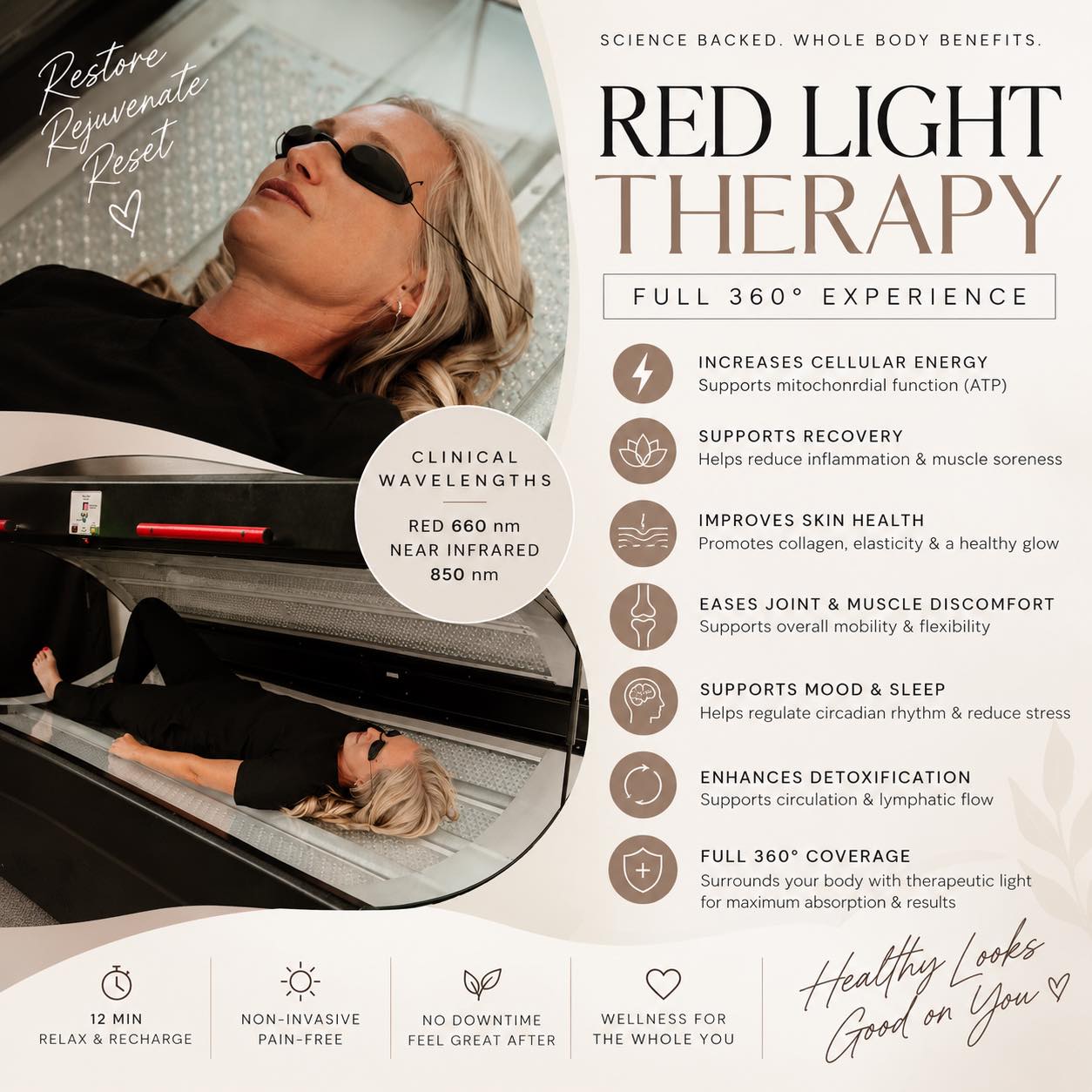 ✨ Brainerd Lakes Area — our Red Light Therapy Bed is officially hooked up and READY! ✨
We’re now booking appointments for our full 360° red + near-infrared light therapy experience. In just 12 minutes, surround your entire body with therapeutic light designed to support cellular energy, recovery, healthy-looking skin, circulation, muscle & joint comfort, and overall wellness. ❤️🔥
No needles. No downtime. Just 12 minutes to relax, recharge, and give your body a little extra support.
📍 Lakes Area IV Wellness & Aesthetics
📲 Call or text us to schedule 218-454-5248
💻 Or book online: lakesareaivwellnessclinic.janeapp.com 
The bed is ON. The appointments are OPEN. Come glow with us! ✨
#BrainerdLakesArea #RedLightTherapy #BrainerdMN #LakesAreaIVWellness #wellnessclinic
