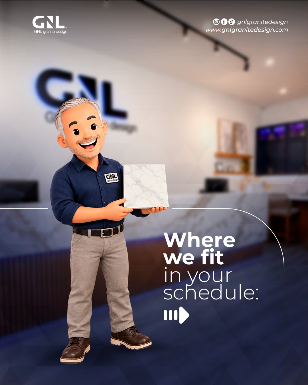 We know your schedule doesn't have room for delays.
That's why our process is built to keep pace with your timeline, not slow it down. 🤝🏻
From signed to installed in two weeks, so your project stays on schedule. ✅
📞 Trade inquiries: (985) 718-1158
#GNL #NorthShore #GulfSouth #TradePartners #GraniteInstallation