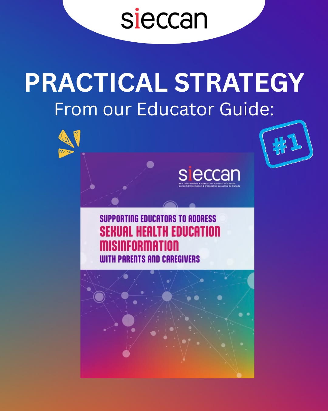 Pre-bunking is one of the strategies educators can use to help address specific pieces of sexual health education misinformation before parents are exposed them.
SIECCAN’s educator guide includes practical strategies to help educators address misinformation and engage in effective, non-judgemental conversations with parents and caregivers. 📚
Learn more and access the educator guide at the link in our bio!
Have you used any of these resources? Your feedback helps SIECCAN create more resources like these!
Sign-up to receive our short evaluation survey through the link in our bio
#SexualHealthEducation #SexualHealth #HealthEducation #SIECCAN
-----
Prédéboulonner est l’une des stratégies que les enseignant·e·s peuvent utiliser pour répondre à des éléments de mésinformation sur l’éducation à la santé sexuelle avant que les parents ne les rencontrent ailleurs.
Le guide du CIÉSCAN propose des stratégies pratiques pour aider les enseignant·e·s à répondre à la mésinformation et à avoir un dialogue efficace et exempt de jugements avec les parents/aidant·e·s. 📚
Renseignez-vous et accédez au guide en cliquant sur le lien dans notre bio!
Vous avez déjà utilisé l’une de ces ressources? Vos commentaires aident le CIÉSCAN à en développer d’autres comme celles-ci!
Inscrivez-vous pour recevoir un court sondage d’évaluation, en cliquant sur le lien dans notre bio
#ÉducationSantéSexuelle #SantéSexuelle #ÉducationSanté #SIECCAN #CIÉSCAN