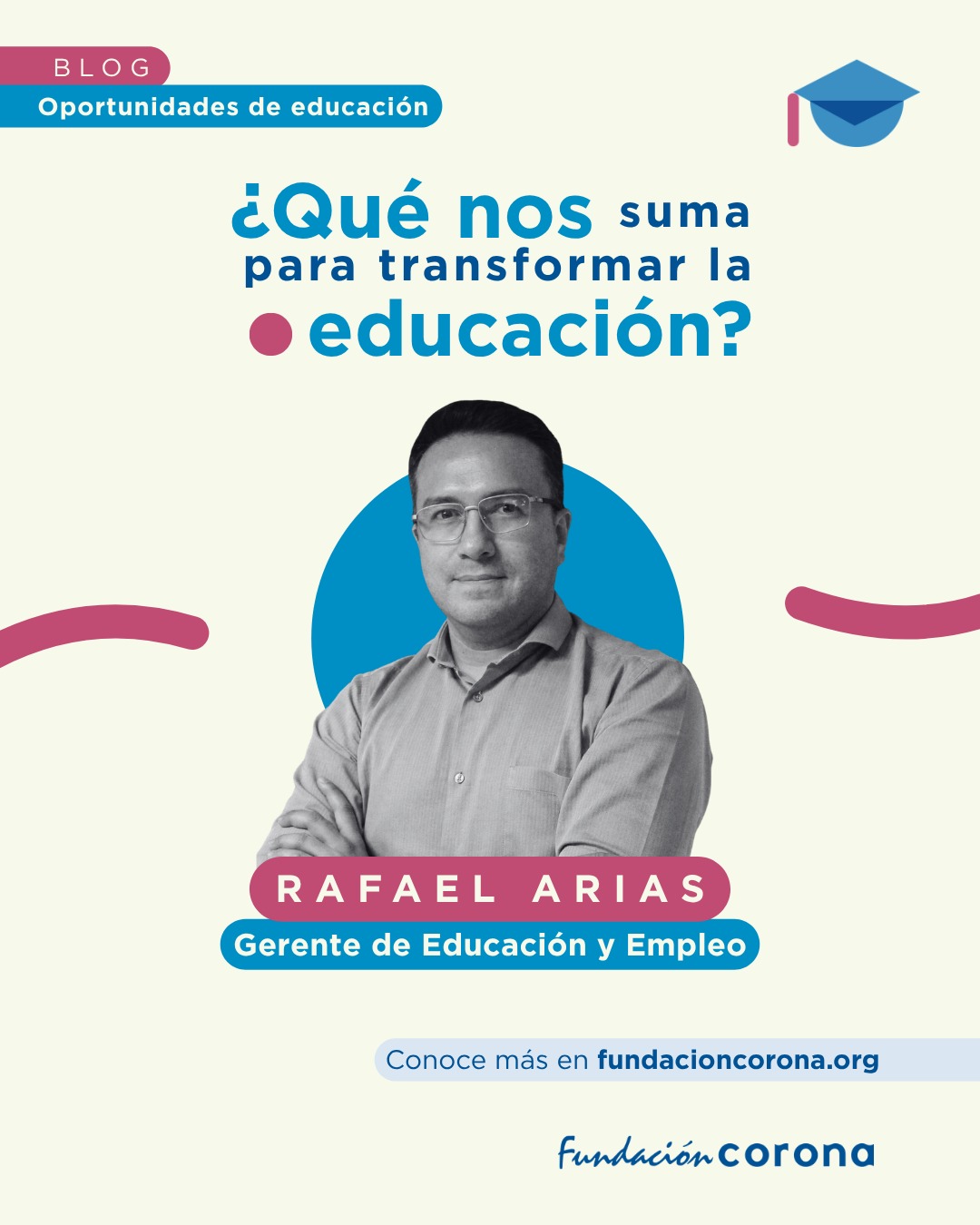 ¿𝐐𝐮é 𝐡𝐚𝐜𝐞 𝐩𝐨𝐬𝐢𝐛𝐥𝐞 𝐮𝐧𝐚 𝐭𝐫𝐚𝐧𝐬𝐟𝐨𝐫𝐦𝐚𝐜𝐢ó𝐧 𝐞𝐝𝐮𝐜𝐚𝐭𝐢𝐯𝐚 𝐬𝐨𝐬𝐭𝐞𝐧𝐢𝐛𝐥𝐞? 🎓🏫
En este nuevo blog, Rafael Arias, gerente de Educación y Empleo de Fundación Corona, comparte una reflexión sobre el valor de construir visiones compartidas para transformar los sistemas que impactan la vida de las y los jóvenes.
A partir de experiencias como ATEM y Aprender+, el artículo invita a pensar cómo las organizaciones pueden sumar capacidades, generar evidencia y apostar por cambios de largo plazo que amplíen las oportunidades de aprendizaje y desarrollo.
Porque las transformaciones más profundas no ocurren cuando cada actor trabaja por separado, sino cuando somos capaces de imaginar y construir un futuro común.
📖 Lee el blog completo en nuestra página web.
#Educación #Juventudes #Oportunidades #TransformaciónSistémica #FundaciónCorona