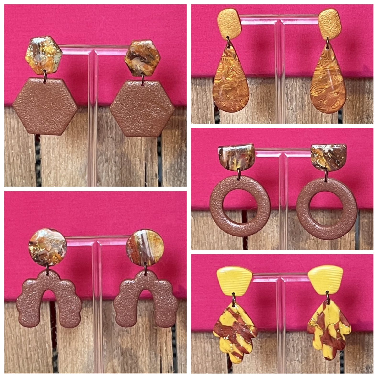 AUTOMNIA — la chaleur dorée de l’automne en bijou.
Des nuances d’ocre, de caramel et de terre pour célébrer la saison des lumières douces
Chaque paire est façonnée à la main en pâte polymère, avec amour et inspiration naturelle.
Une touche d’élégance chaude pour illuminer ton style.
#Automnia #BijouxArtisanaux #CréatriceFrançaise #BijouxFaitMain #AutomneVibes #CouleursDautomne #BijouxUnique #HarmonieSauvage