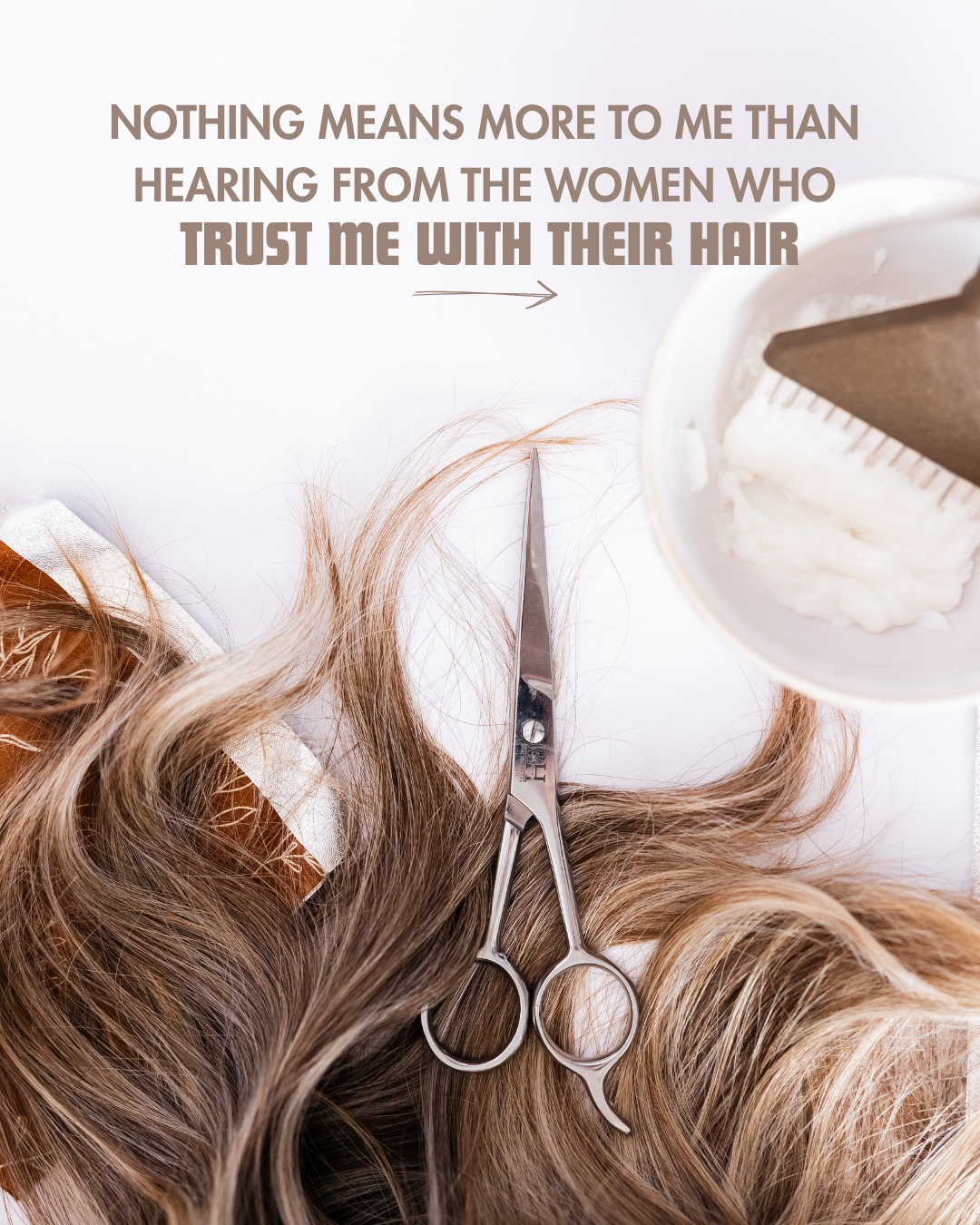Nothing means more to me than hearing from the women who trust me with their hair. 🤎
Whether you come to me for extensions, added fullness, a hair topper, or simply a solution that helps you feel more like yourself, being a part of that journey is something I never take for granted.
Your trust, your kind words, and the confidence you leave my chair with are why I love what I do. ✨