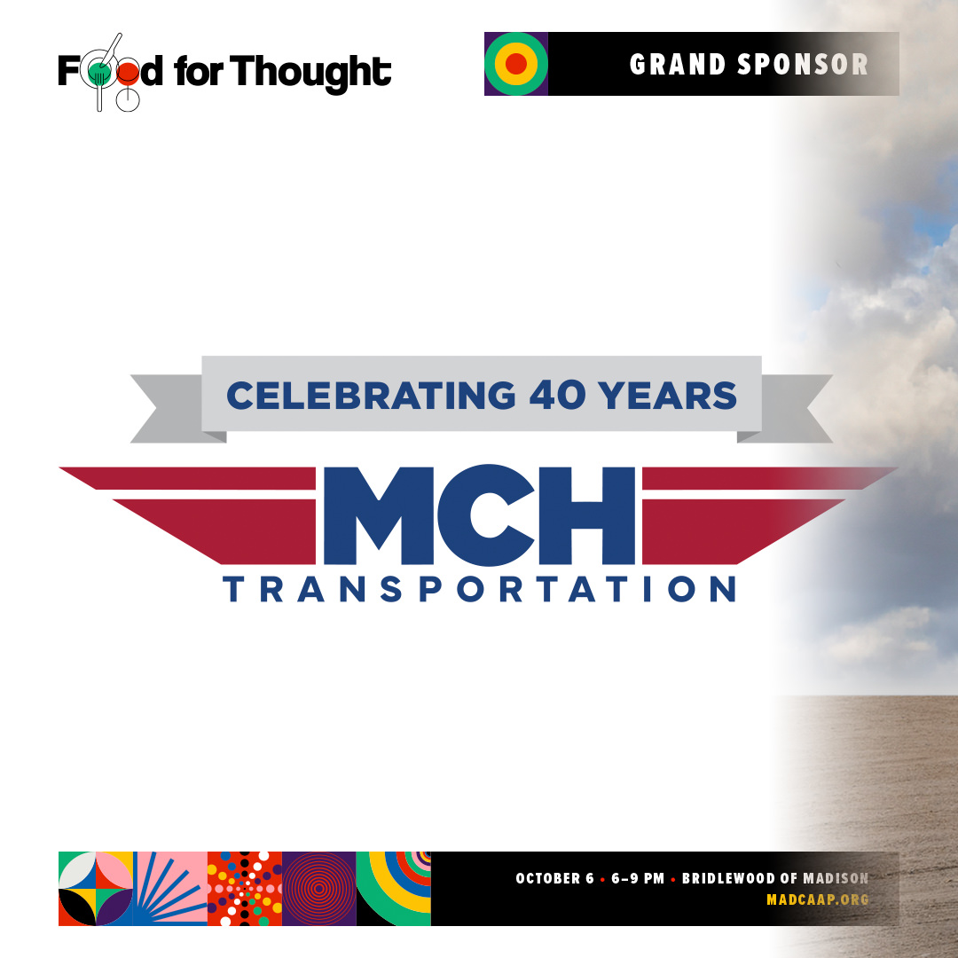A huge shoutout to MCH Transportation Company for again being Grand Sponsors for this year's Food For Thought event!
This year marks 40 years of award-winning service. MCH is committed not only to its customers and community but also to impactful causes like ours at MadCAAP. Your continued support means the world to us!
🎟️🎟️: https://fft26.auctria.events/