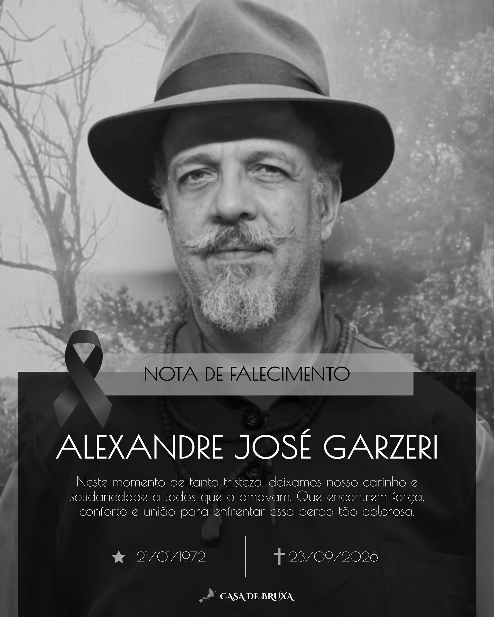 É com o coração repleto de gratidão e tristeza que nos despedimos do querido professor Alexandre Garzeri.
Hoje, honramos não apenas a sua trajetória, mas o legado imensurável que deixou em cada um de nós.
Agradecemos profundamente por todos os anos de dedicação, pela paciência infinita e por cada semente de aprendizado plantada. Seus ensinamentos sempre foram muito além das páginas dos livros, transformando-se em verdadeira sabedoria para a vida.
Sabemos que a alma é eterna e que este momento é apenas uma transição, o início de uma nova jornada de luz e evolução. O corpo físico descansa, mas a sua essência continua viva e vibrante no conhecimento que compartilhou e em todas as mentes e corações que tocou ao longo de sua caminhada.
Que a sua travessia seja serena, amparada e cheia de paz. Siga na luz, Mestre.
Nossa eterna gratidão.