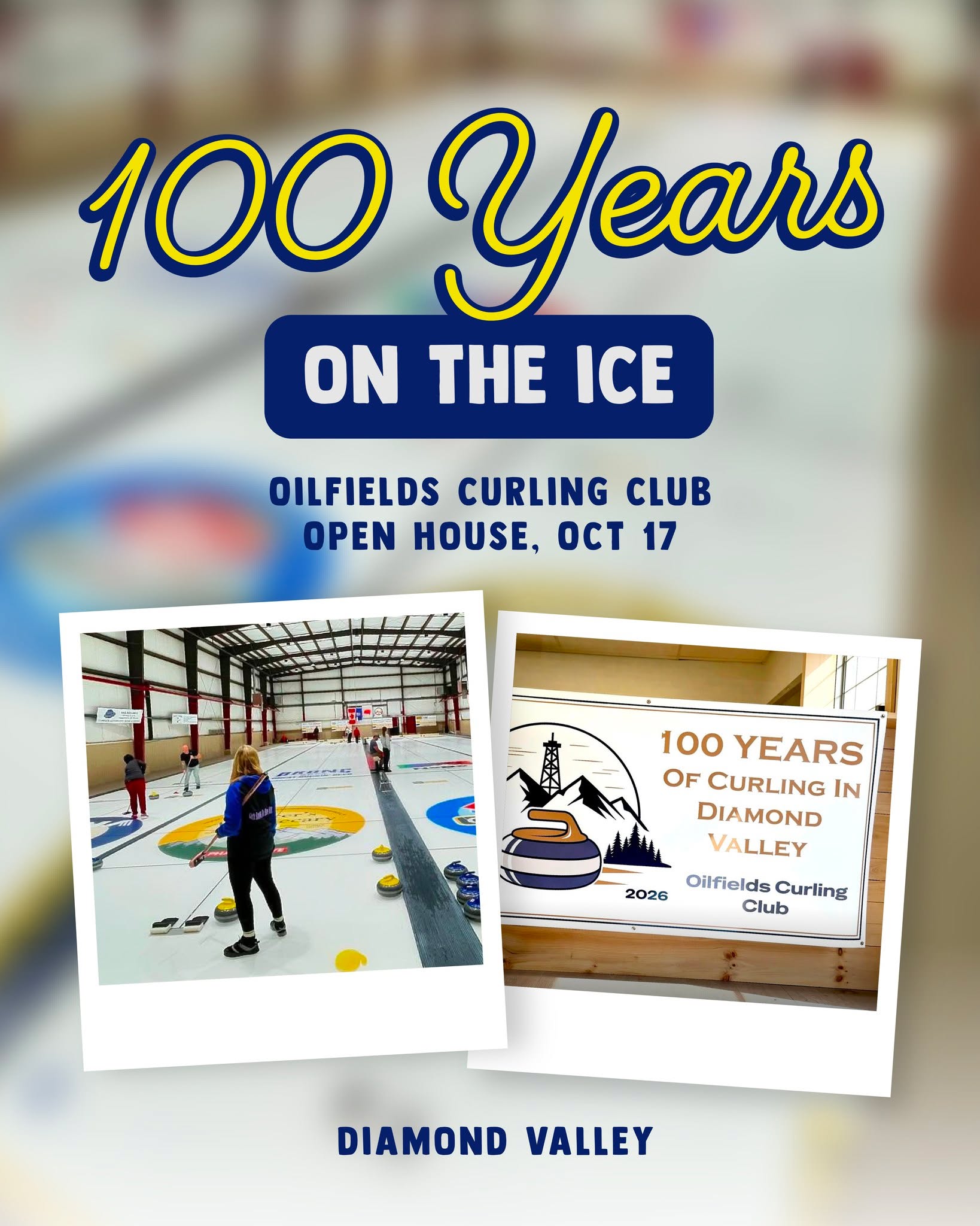 100 years. One community. Countless rocks thrown.
The Oilfields Curling Club's 100th anniversary Open House, October 17, 1:30 p.m.
Link in bio for more details.