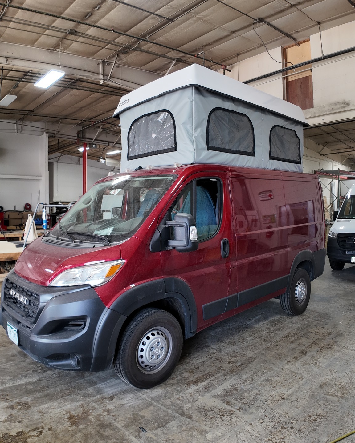 Just popped the top on this red Promaster and its looking sharp! Adding a pop top to your van is the best way to maximize space. If your bed is above, you get a lot more options when building out the cargo area to fit your needs. Reach out to our team with any questions and for pricing.
970.699.6000 • coloradocampervan. com
#coloradocampervan #poptop
#vanconversions #vanbuilders #vanfam #vanlife