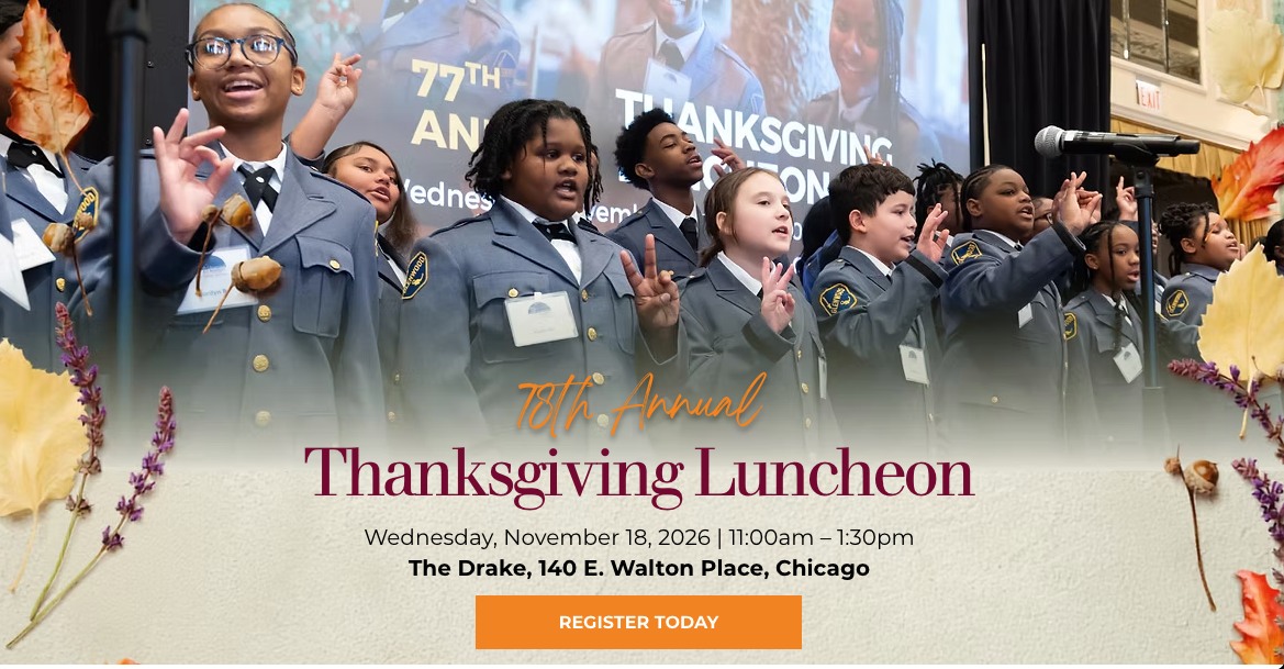 Registration is open for our 78th Annual Thanksgiving Luncheon! 🍂
Every year, friends of Glenwood come together to give thanks for our kids, and our kids make sure it's a day you won't forget. 🎶 Join us for a special afternoon full of gratitude, community, and performances from our amazing students.
🗓️ Wednesday, November 18, 2026
⏰ 11:00 AM to 1:30 PM
📍 The Drake, 140 E. Walton Place, Chicago
Sponsorships are also available, and they're a great way to support our students and get your organization in front of the Glenwood community.
👉 Register & sponsor today: https://glenwoodacademy.org/thanksgiving
#GlenwoodAcademy #ThanksgivingLuncheon #GlenwoodStrong #GiveThanks #SupportOurStudents #ChicagoEvents #CommunitySupport