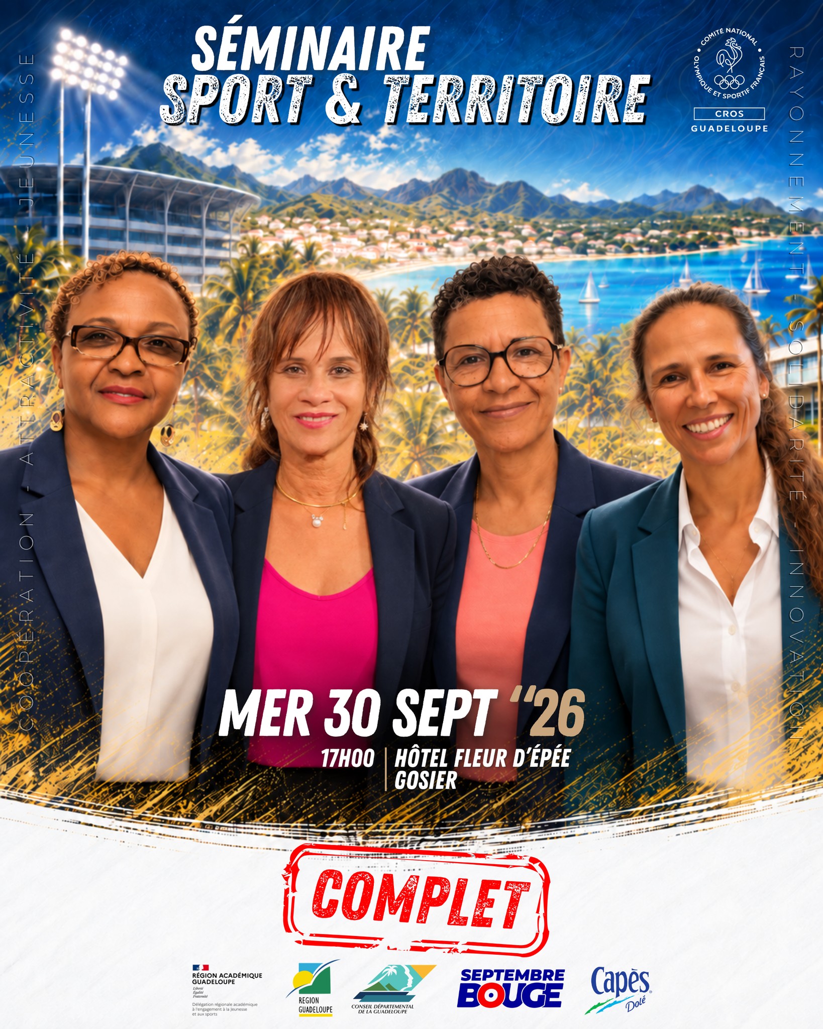 Le CROS remercie les acteurs qui se sont engagés sur notre 2e séminaire "Sport et territoire" dans le cadre de "Septembre Bouge" pour faire du sport un levier de développement économique.