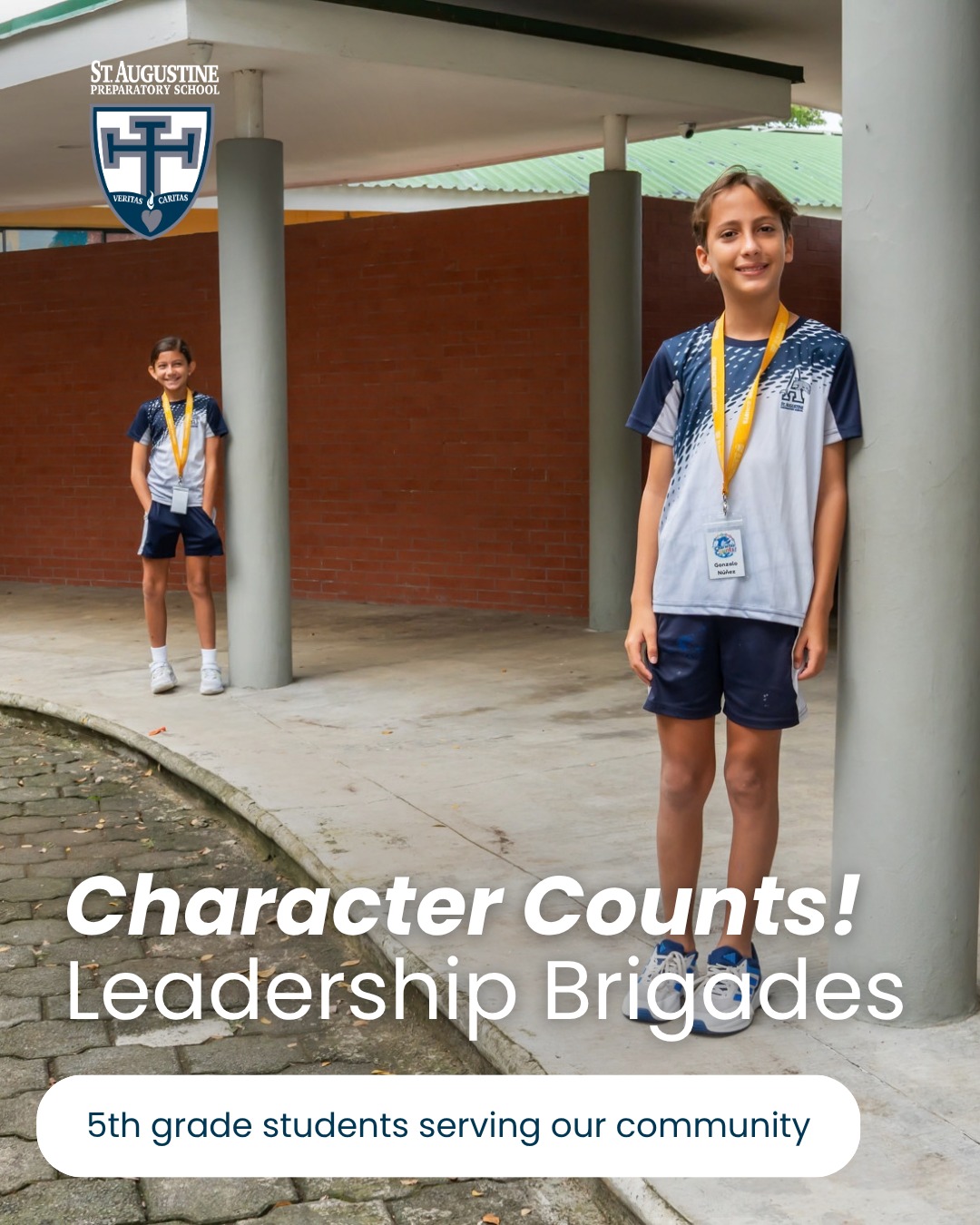 We’re excited to introduce this year's 5th Grade Character Counts Leadership Brigades! Through brigades like Morning Greeters, Game Monitors, Organization Helpers, Kindness Crew, Clean up Champions, and Announcement Leaders students are practicing leadership, responsibility, and teamwork while serving our school community with whole-hearted generosity.
At St. Augustine, we value character formation and strive to help students become young men and women who think with clarity, act with integrity, and love with generosity. #GoDolphins #CharacterCounts #KnowledgeMatters #TopAcademicSchool