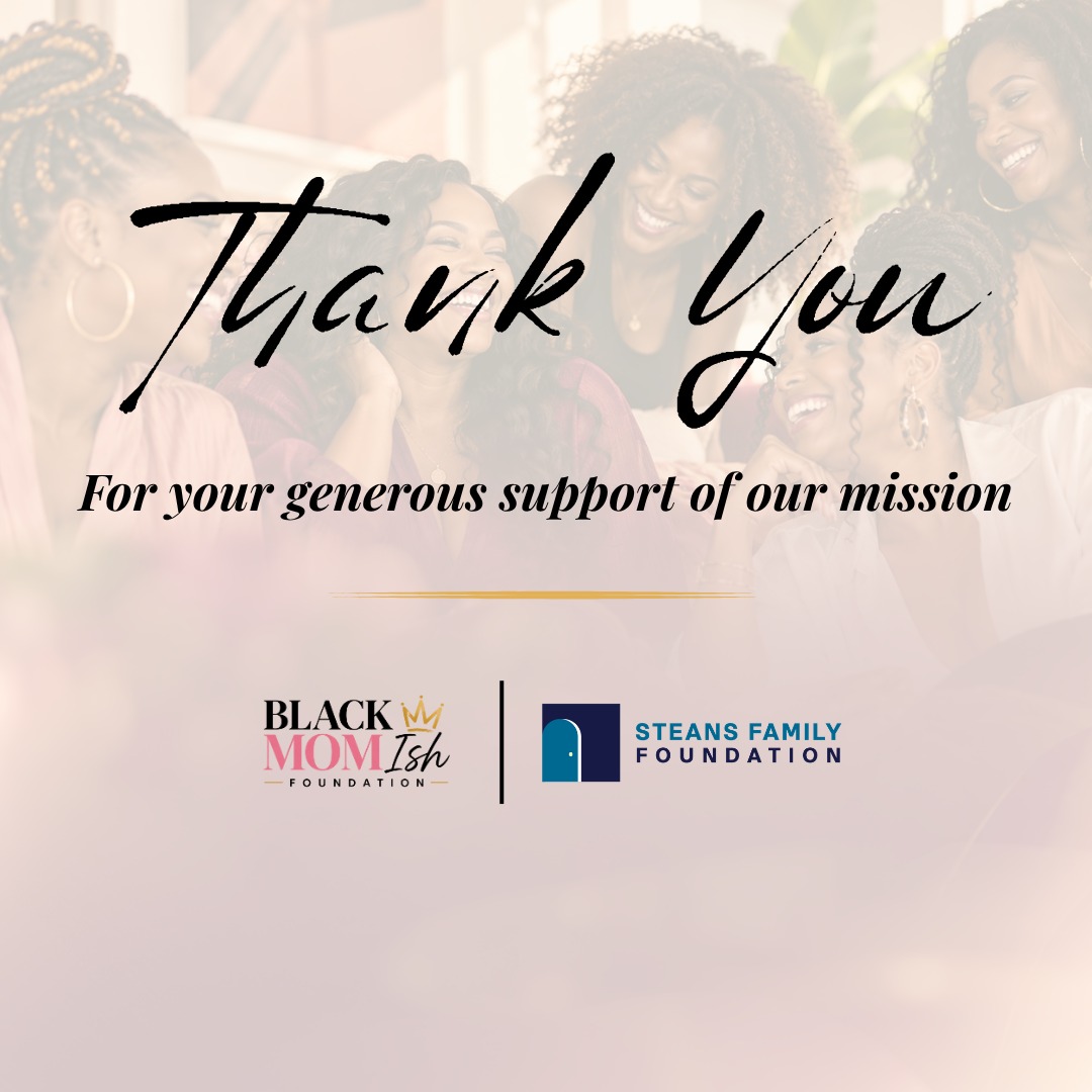 Gratitude matters.
The Black Mom Ish Foundation is honored to thank the Steans Family Foundation for their generous donation and support of our mission.
Every investment in this work helps us continue creating spaces, resources, conversations, and community centered programming that support Black women, Black mothers, and families.
When organizations choose to pour into this mission, they help make it possible for us to keep showing up with intention, care, and impact.
Thank you, Steans Family Foundation, for believing in the work and supporting the community we serve.
#BlackMomIsh #BlackMomIshFoundation #BlackWomen #BlackMothers #CommunityCare #NonprofitWork #BlackWomenWellness #Philanthropy #CommunityImpact #ChicagoNonprofit #Gratitude #MissionDriven @steansfamilyfoundation