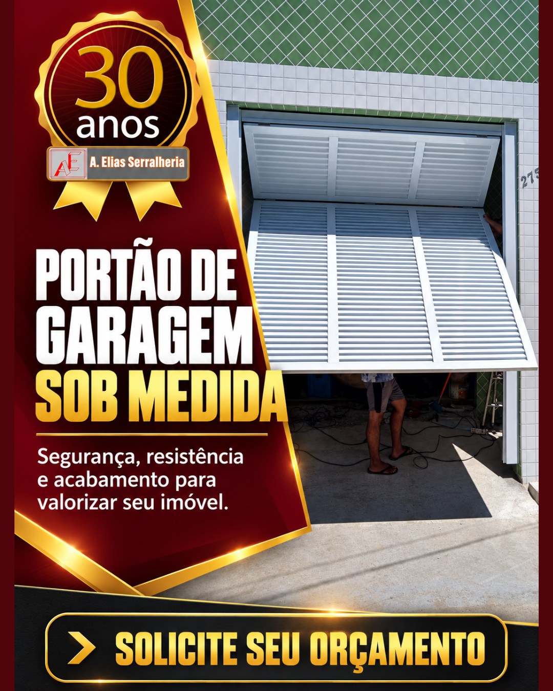 🚗 Segurança, resistência e acabamento que valorizam seu imóvel!
Um portão de garagem sob medida faz toda a diferença no dia a dia, unindo praticidade, proteção e um visual que combina com o seu espaço.
Na A. Elias Serralheria, cada projeto é desenvolvido de acordo com as medidas e necessidades do cliente, com atenção aos detalhes e qualidade no acabamento.
🏆 São 30 anos de experiência transformando projetos em realidade!
📲 Solicite seu orçamento e faça seu portão de garagem sob medida!
#AEliasSerralheria #PortãoDeGaragem #PortãoSobMedida #Serralheria