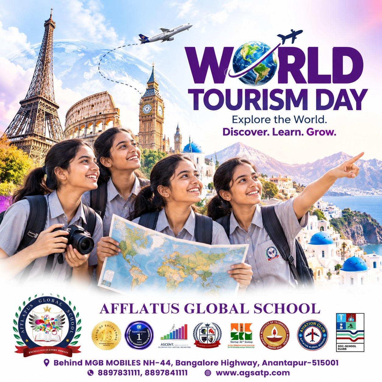 See the world. Experience cultures. Learn from every journey. Celebrating the spirit of exploration this World Tourism Day.
#WorldTourismDay #ExperientialLearning #GlobalCitizens #StudentLife