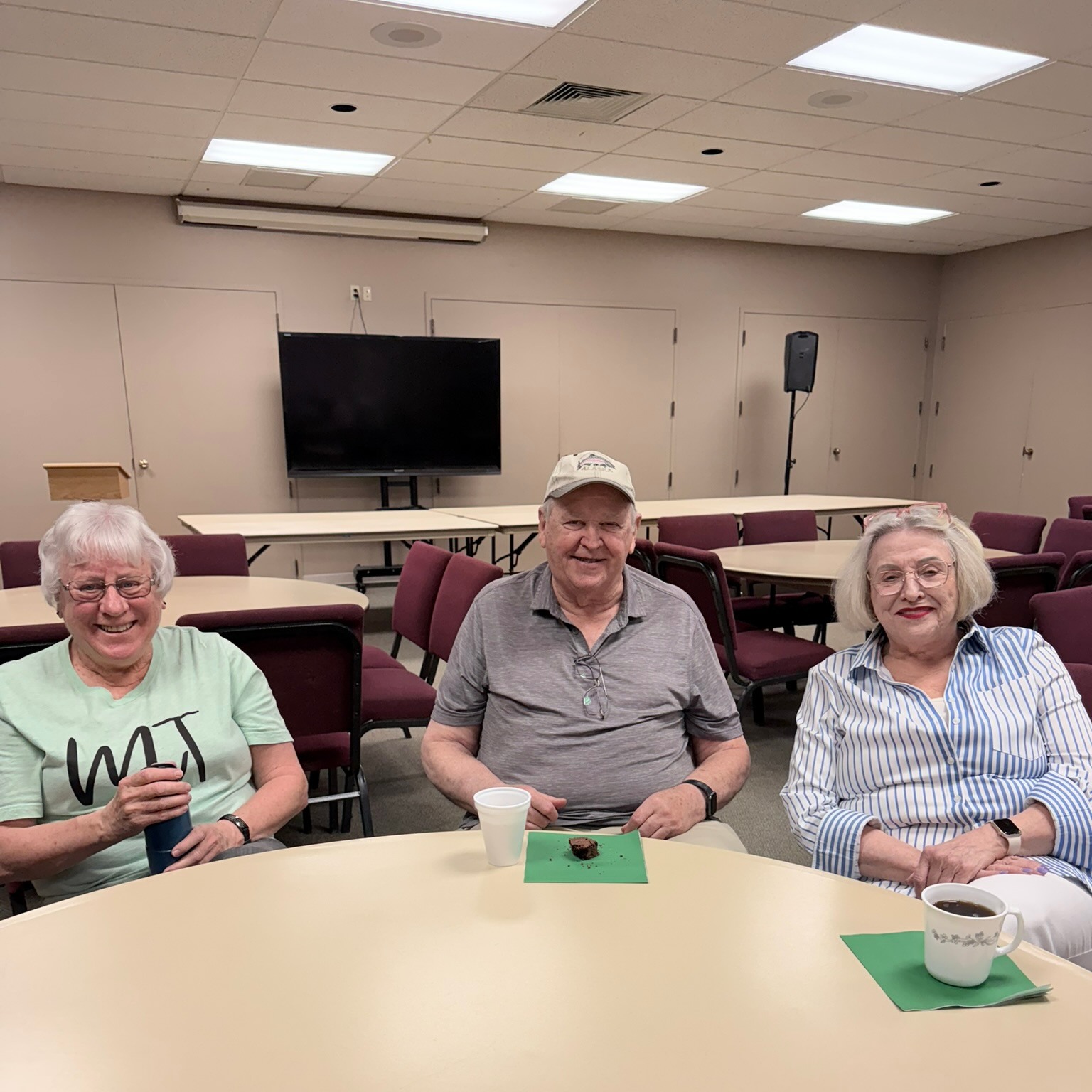 A reminder that Wednesday morning Men's Bible Study, Thursday Bible Study, and Cards and Games are all on pause this week. Just because we don't have those activities doesn't mean there's nothing to do! Join us tomorrow morning at 10:00 AM for Coffee with the Pastors and tomorrow night at 6:30 PM for Family Dinner!