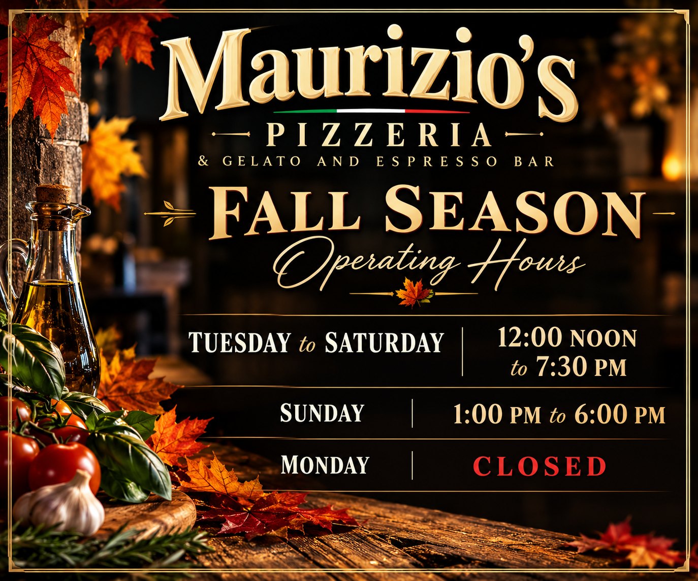 Gently adjusted Sunday Operating Hours to allow for more family time during the mornings.