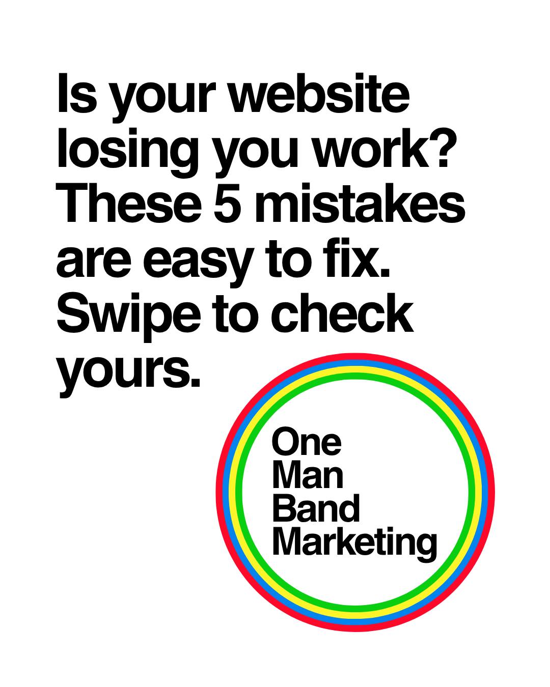 Your website should be working for you around the clock. If it isn't bringing in enquiries, one of these 5 mistakes might be the reason. 😬
The good news is they're all easy to fix. Swipe through and see how many apply to you.
Which one surprised you? Let us know in the comments 👇
#websitetips #smallbusinesswebsite #webdesign #smallbusinessuk #soletrader #tradesmen #marketingtips