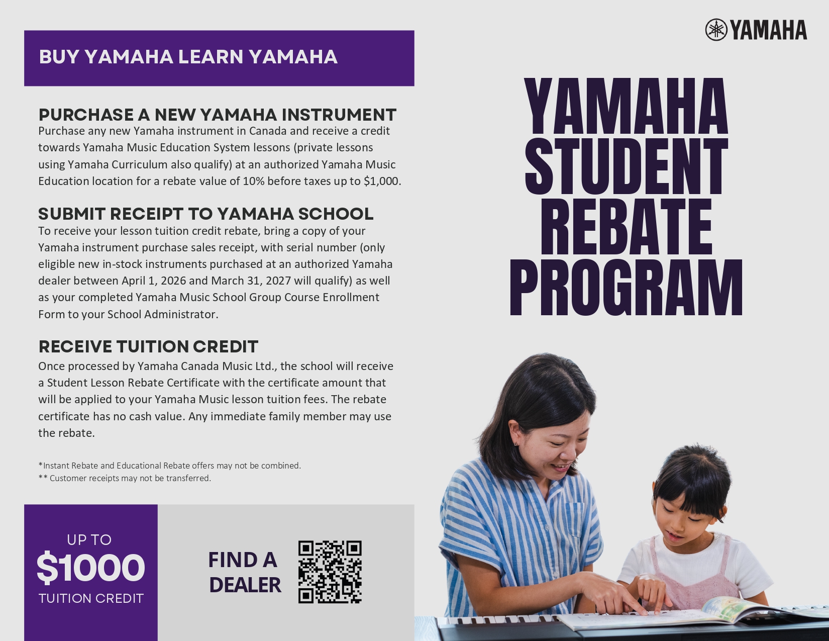 Did you know that if you take #Musiclessons with us, you can get a rebate towards your #musicalinstrument that will go towards your #lessons? If not, and you need a new #instrument, this is your chance to get one and give your child the #gift of #music