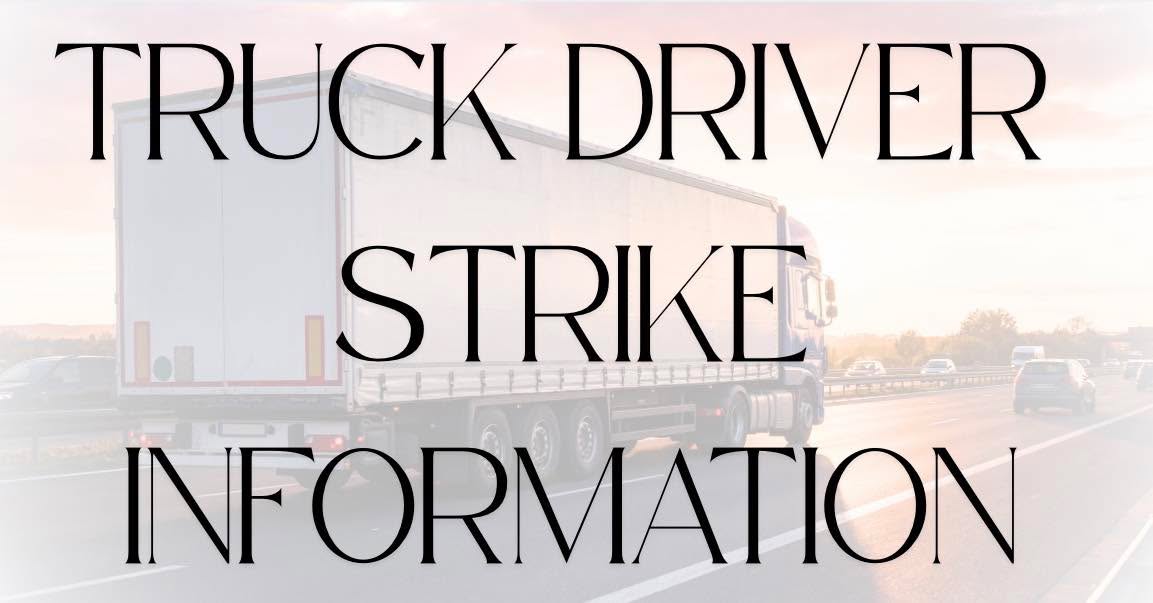 You might have seen on social media about truck drivers striking on October 1st to protest the cost of diesel.
We’ve had a few messages in our inbox asking about how this might impact planned pickups or deliveries scheduled for October 1st.
I reached out to several companies and organizations inquiring about it and all have said the same thing - there is no organized or planned strike. It is not an official strike that is organized by any group or company.
What we may see are some folks choosing to park their trucks on Thursday or not filling up on Thursday, but there is not going to be a mass halting.
The moving companies I spoke with said they are continuing to reach out to their drivers to ensure that any planning to partake can do so with out interruption to shipments.
If you have concerns about your specific shipment, reach out to your move coordinator at your assigned TSP for updates.