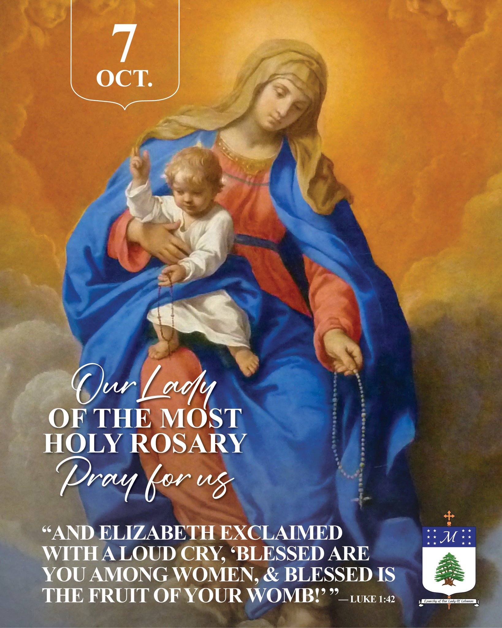 Happy Feast Day, Our Lady of the Most Holy Rosary!
#AveMaria