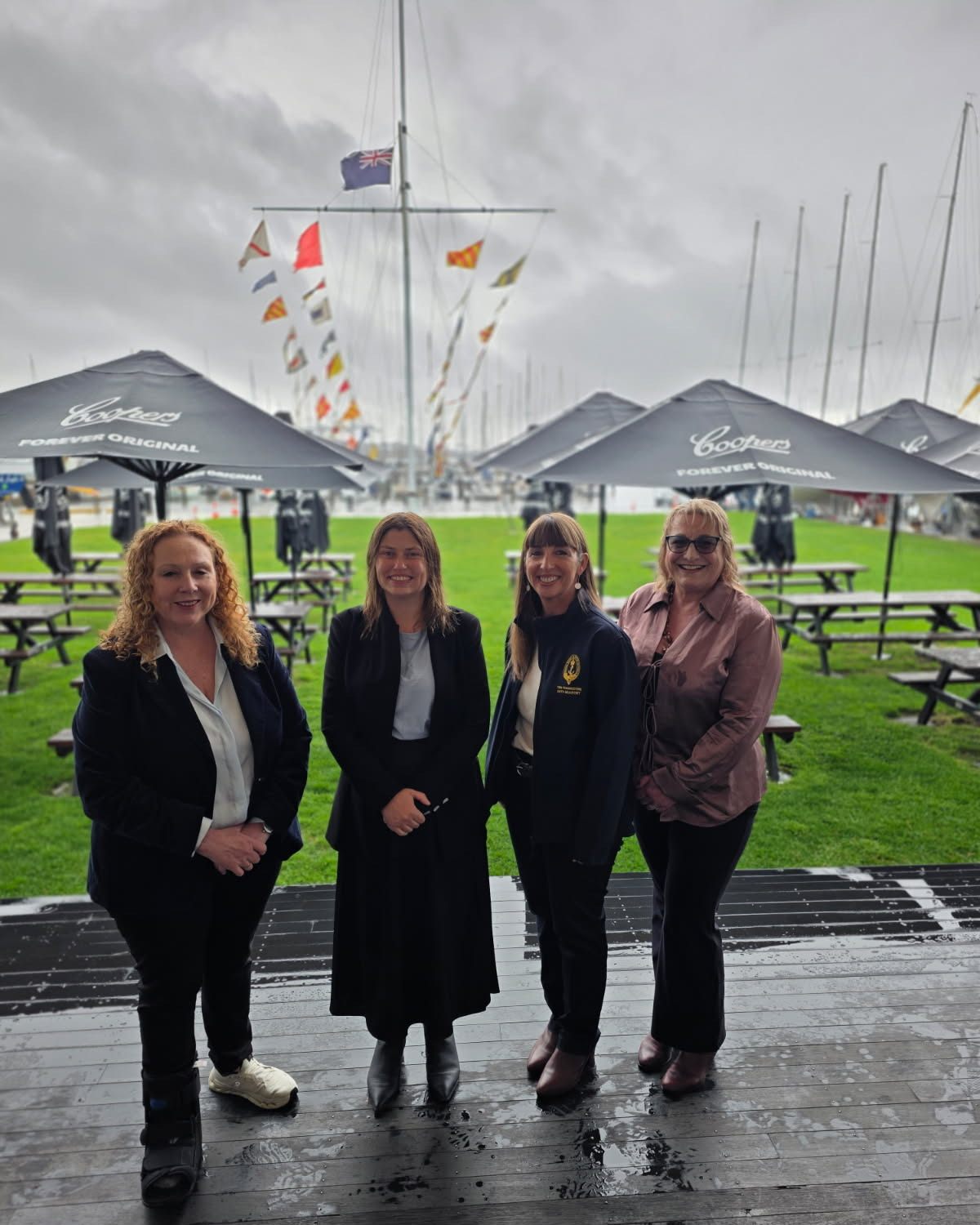 Rain can't dampen our spirits!
The weather may have turned it on, but nothing was going to stop us from kicking off RYCV’s 174th sailing season!
We’re proud to welcome four inspiring women leaders from Williamstown to Royals for Opening Day: Commodore Cath Beaufort, @melissaforwilliamstown, Mayor Cr Diana Grima and Deputy Mayor Cr Lisa Bentley from @hobsonsbaycc
Together, we’re celebrating the start of another exciting sailing season and the strong connection between RYCV and the Williamstown community.
174 seasons. Plenty of spirit. And we’re ready for another great year on the water!
#RYCV #RYCVRoyals #OpeningDay #Williamstown #Sailing #174thSeason #hbcc #WomenLeaders #melissahornemp