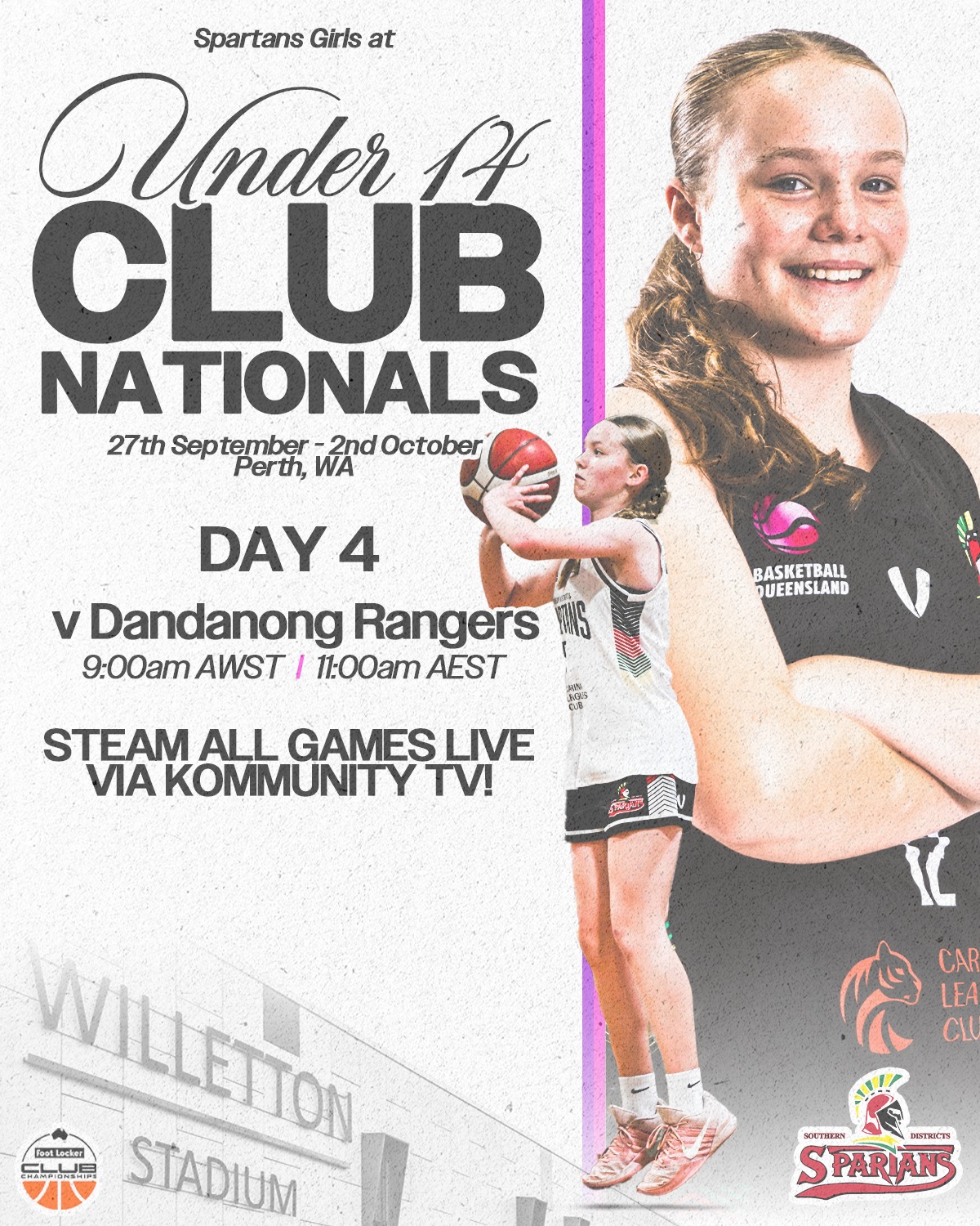 𝗨𝗡𝗗𝗘𝗥 𝟭𝟰 𝗖𝗟𝗨𝗕 𝗡𝗔𝗧𝗜𝗢𝗡𝗔𝗟𝗦 𝗜 𝗗𝗮𝘆 𝟰 𝗙𝗶𝘅𝘁𝘂𝗿𝗲
Last round of pool games before finals 🙌🏻
Lets go Spartans!
#DarksideFamily