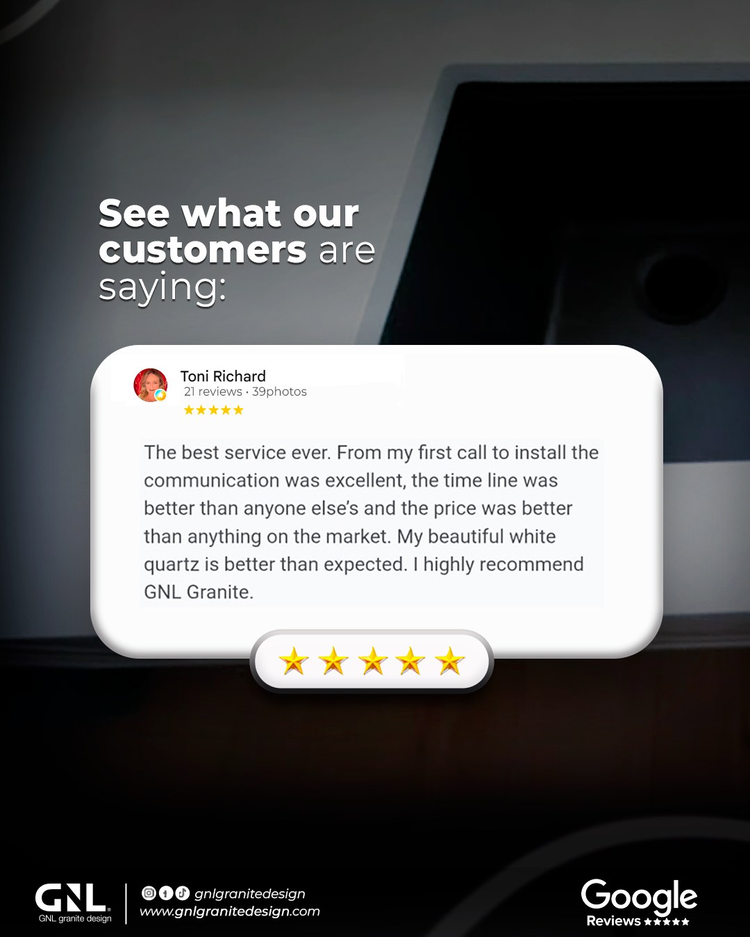 "From my first call to install, the communication was excellent and the timeline was better than anyone else's."
— Toni Richard
📞 Trade inquiries — Link in bio.
#TradeInquiries #NorthShore #WhiteQuartz #QuartzCountertops #Review