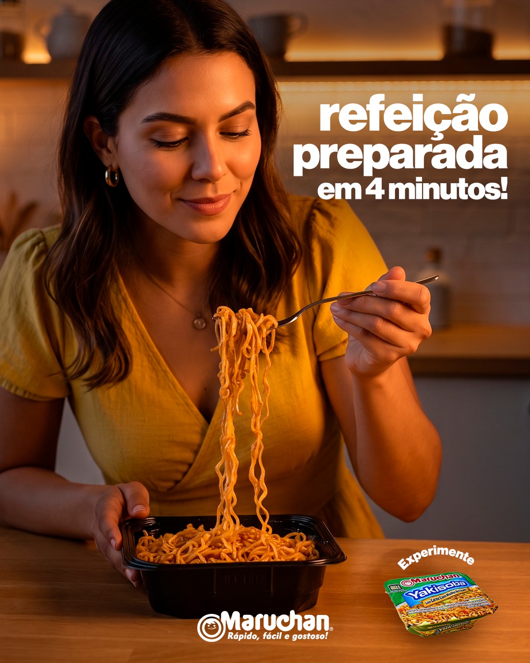 Uma refeição quentinha, deliciosa e pronta em apenas 4 minutos para recarregar as energias! Quem também ama? 🧡✨
#Maruchan #MaruchanBrasil #YakisobaMaruchan #Praticidade