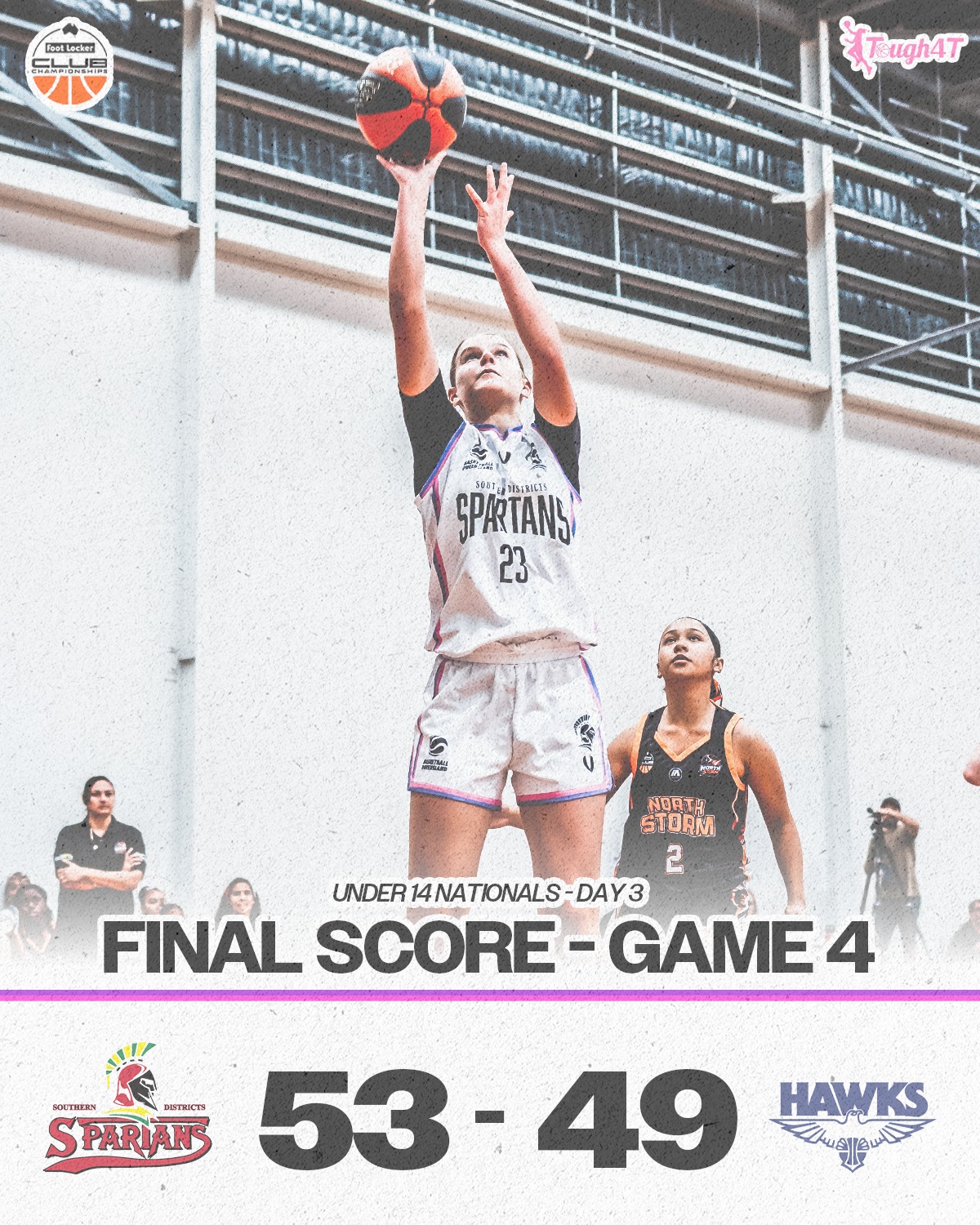 𝗨𝗡𝗗𝗘𝗥 𝟭𝟰 𝗖𝗟𝗨𝗕 𝗡𝗔𝗧𝗜𝗢𝗡𝗔𝗟𝗦 𝗜 𝗗𝗮𝘆 𝟯 𝘀𝗰𝗼𝗿𝗲
Started off our run in the Championship Division with a W!
Unreal effort from our Spartans 🩷
#DarksideFamily