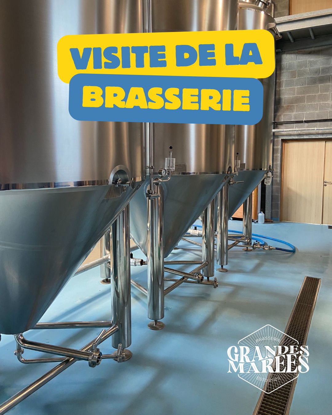 🌊 VISITE 🌊
Il reste quelques places pour la prochaine visite de la brasserie: Samedi 3 Octobre à 11h !
N'hésitez pas à réserver votre place en nous contactant sur nos réseaux sociaux 🤳, par mail 📩 à contact@brasseriegrandesmarees.fr ou par téléphone au 0391891377.
Durée de la visite: 45 minutes environ puis une dégustation de nos bières au bar 🍺
Tarif : 8€/personne
#beer #brasseriegrandesmarees #tourismebrassicole #visite #cotedopaletourisme