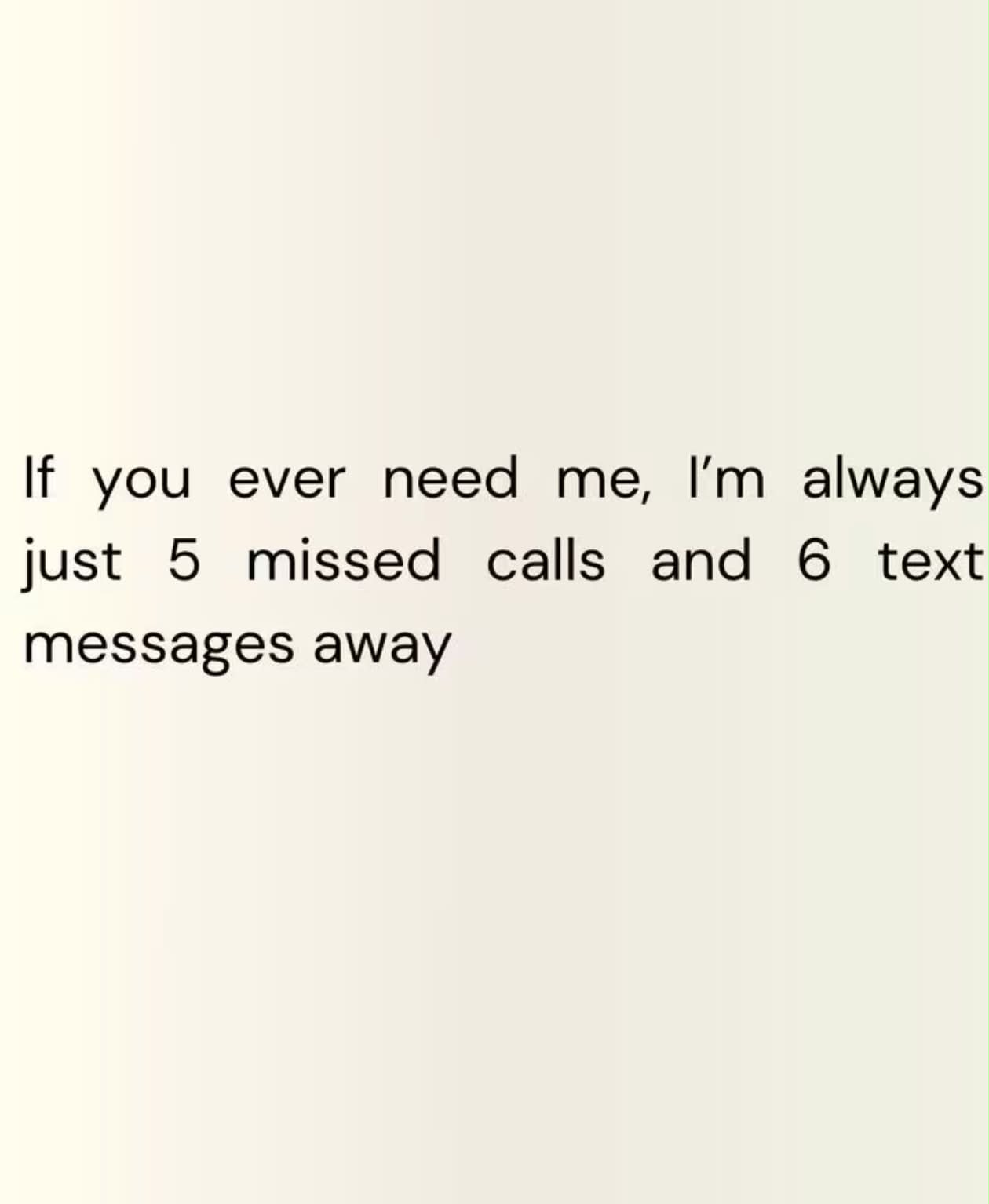 And I mean this, from the bottom of my heart…