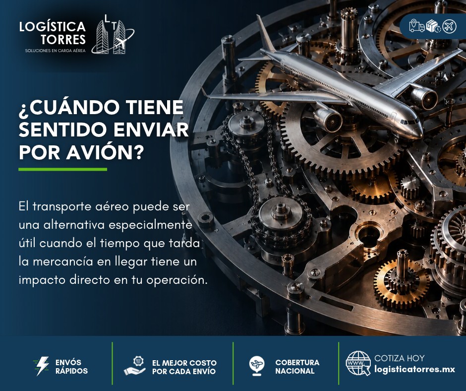 ✈️ ¿CUÁNDO TIENE SENTIDO ENVIAR POR AVIÓN?
No toda mercancía necesita viajar por aire.
Y decirlo también es parte de una buena decisión logística.
El transporte aéreo puede ser una alternativa especialmente útil cuando el tiempo que tarda la mercancía en llegar tiene un impacto directo en tu operación.
Por ejemplo:
⚙️ Una refacción que mantiene detenido un equipo.
🏪 Inventario que necesitas reponer en otra ciudad.
🌸 Productos sensibles al tiempo.
📦 Mercancía comprometida para una fecha determinada.
🏭 Material necesario para continuar una operación.
En estos casos, la pregunta no es solamente:
¿Cuánto cuesta transportarlo?
También conviene preguntarse:
¿Cuánto me cuesta esperar?
En Logística Torres podemos ayudarte a revisar las características de tu mercancía, origen, destino y necesidades de tiempo para evaluar las alternativas disponibles.
📩 Cuéntanos qué necesitas mover y cuándo lo necesitas en destino.
.
.
.
.
#LogísticaTorres #CargaAérea #Logística #TransporteAéreo #Mercancías #Empresas #CadenaDeSuministro #EnvíosNacionales #México #tucargasegura #tucargasegurayatiempo #logistica #volariscargo #logisticaytransporte #SomosLogisticaTorres #enviosnacionales
