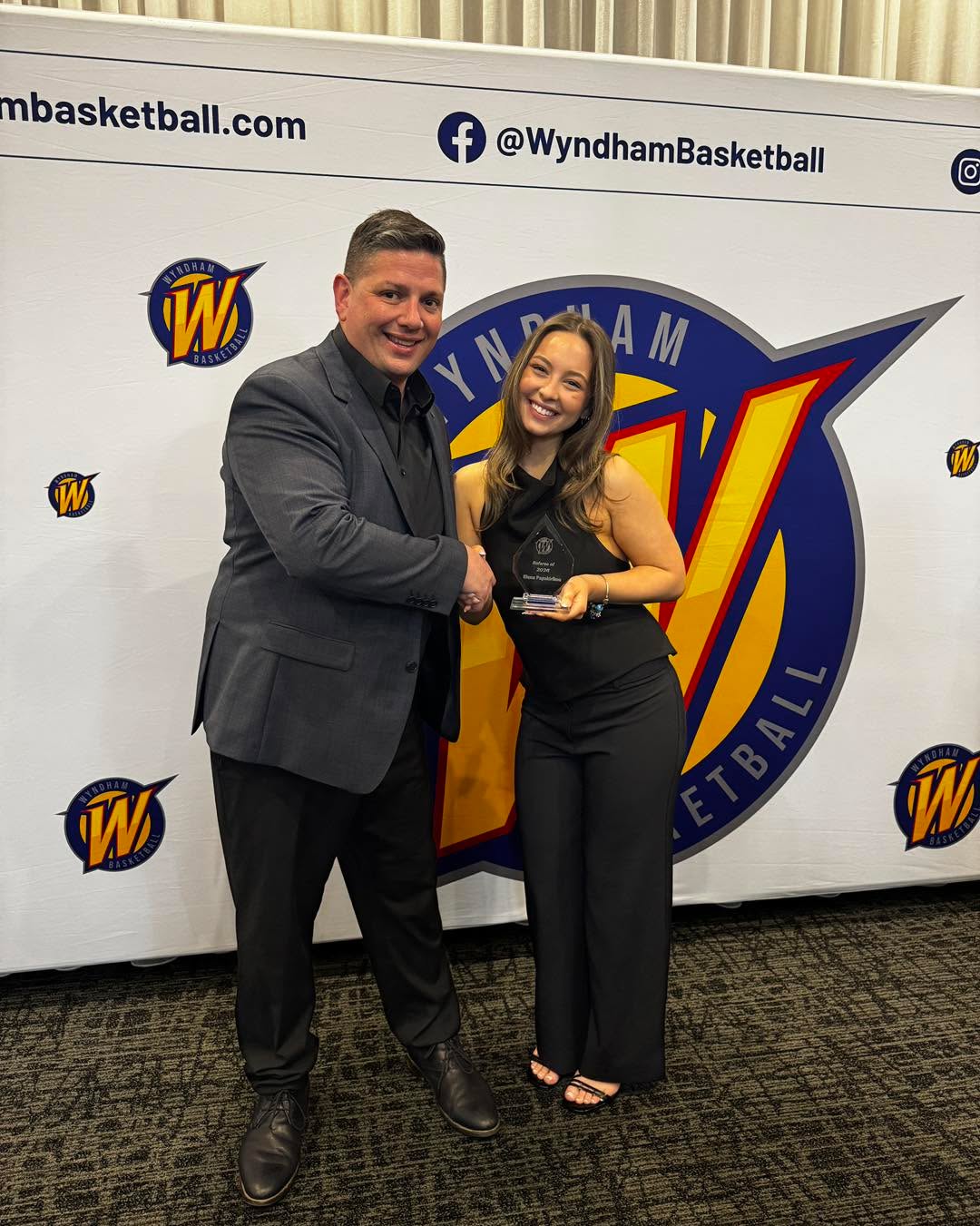 ππ Wyndham Basketball Awards Night ππ
What a wonderful night celebrating the people who make Wyndham Basketball so special!
π Congratulations to Elena Papakirikru, named Female Referee of the Year β nominated by Western Wildcats Basketball Club. A fantastic achievement and very well deserved! π
π Congratulations to Brad Salter on an incredible 20 years of contribution to Wyndham Basketball.
Weβre incredibly proud to call Brad a Wildcat and grateful for everything he continues to contribute to our basketball community. ππΎ
Congratulations Elena & Brad! ππ
#DefendTheDen #WesternWildcats #WyndhamBasketball #wildcatsproud