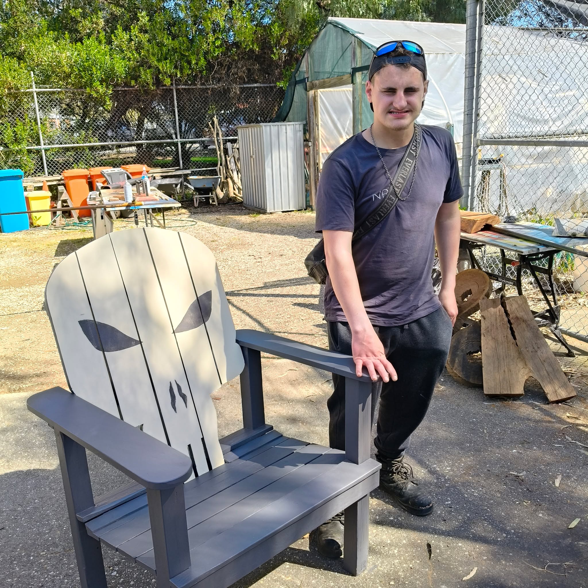 COMPLETE! 🩻🌞✨
This Woodwork Wednesday, we're giving a huge shoutout to Steven for finishing his long-term deck chair project. One final coat of paint and the masterpiece is done! What an effort, and what a cool result. Awesome work Steven!!
#WoodworkWednesday #Woodwork #GoulburnOptions #BiggestLifePossible #DisabilitySupportServices #DisabilitySupport