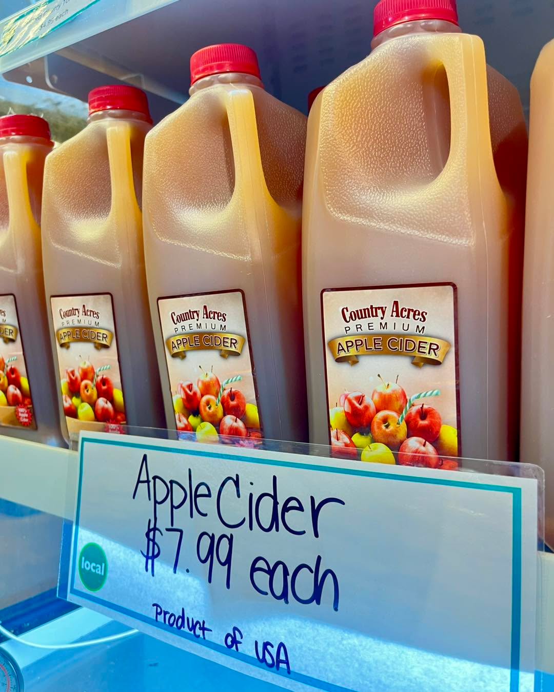 Local apple cider is now at the co-op! Pick up the perfect fall drink now before it’s too late 🍎🍂
