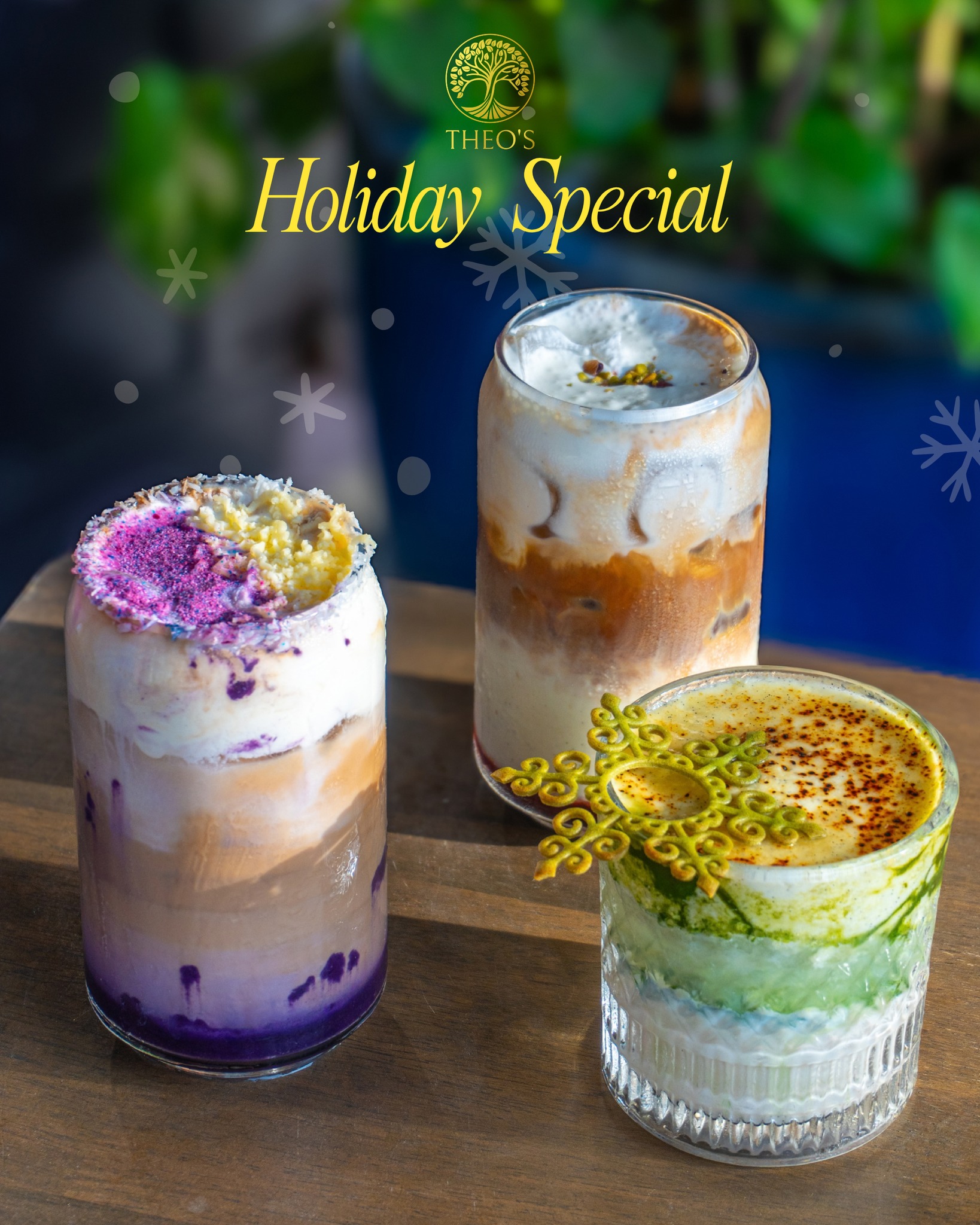THEO’S HOLIDAY SPECIAL DRINKS 🎄✨
Christmas drinks have arrived at Theo’s! ☕️🍵
We’re starting with our coffee and matcha favorites, with a few festive twists just in time for the holidays. Come try them while they’re here! 💚
Available until December (dine-in only)
📍 THEO’S – North Bloc, Jaro
📍 THEO’S – SM City Iloilo
📍 Baking Studio by THEO’S – North Grove, Molo