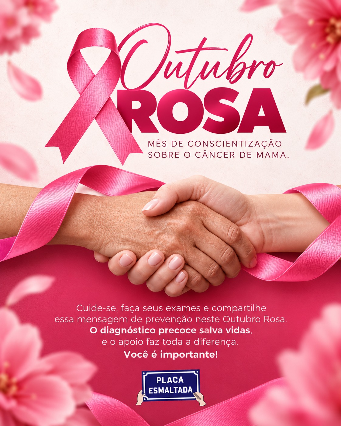 Outubro chegou trazendo uma mensagem que merece ser compartilhada: prevenção também é uma forma de cuidado. 💗
O Outubro Rosa reforça a importância da conscientização sobre o câncer de mama, do acompanhamento médico e da realização dos exames indicados para cada mulher.
Cuide-se, incentive quem você ama e ajude essa mensagem a chegar mais longe. 🎀
O diagnóstico precoce pode fazer toda a diferença. Você é importante!
#OutubroRosa #Prevenção #CâncerDeMama #SaúdeDaMulher #Conscientização #PlacaEsmaltada