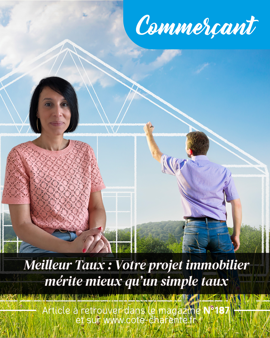 🏡 Un projet immobilier ? Ne vous arrêtez pas au taux !
Dans le nouveau Côté Charente n°187 – Octobre 2026, découvrez notre publireportage :
🔑 « Meilleurtaux Cognac : votre projet immobilier mérite mieux qu’un simple taux. »
Financement, montage du dossier, PTZ, prêts complémentaires… découvrez comment un accompagnement personnalisé peut faire la différence.
👉 Lisez l’article dès maintenant : https://www.cote-charente.fr/actu
📖 Également à retrouver dans votre magazine Côté Charente, distribué gratuitement.
#CôtéCharente #MeilleurtauxCognac #Immobilier #ProjetImmobilier #CréditImmobilier #Cognac #Charente