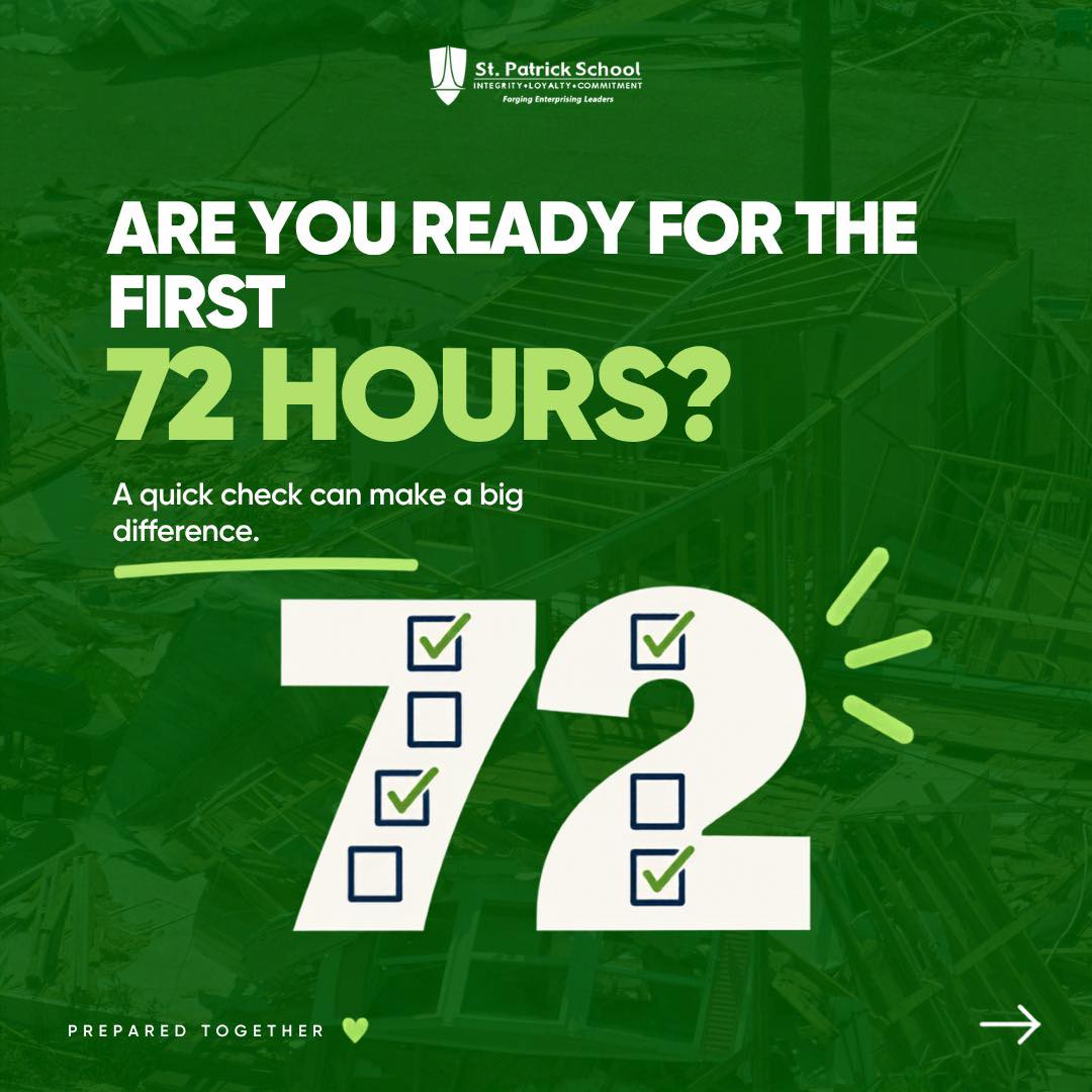 Would your family be ready for the first 72 hours? 🎒
Preparedness looks different in every home. Start with the essentials, then consider the specific needs of everyone in your family, including young children, older adults, those with medical needs, and pets.
Take a few minutes to check your supplies, complete what’s missing, and make sure everyone is included in the plan. 💚
Prepared Together.