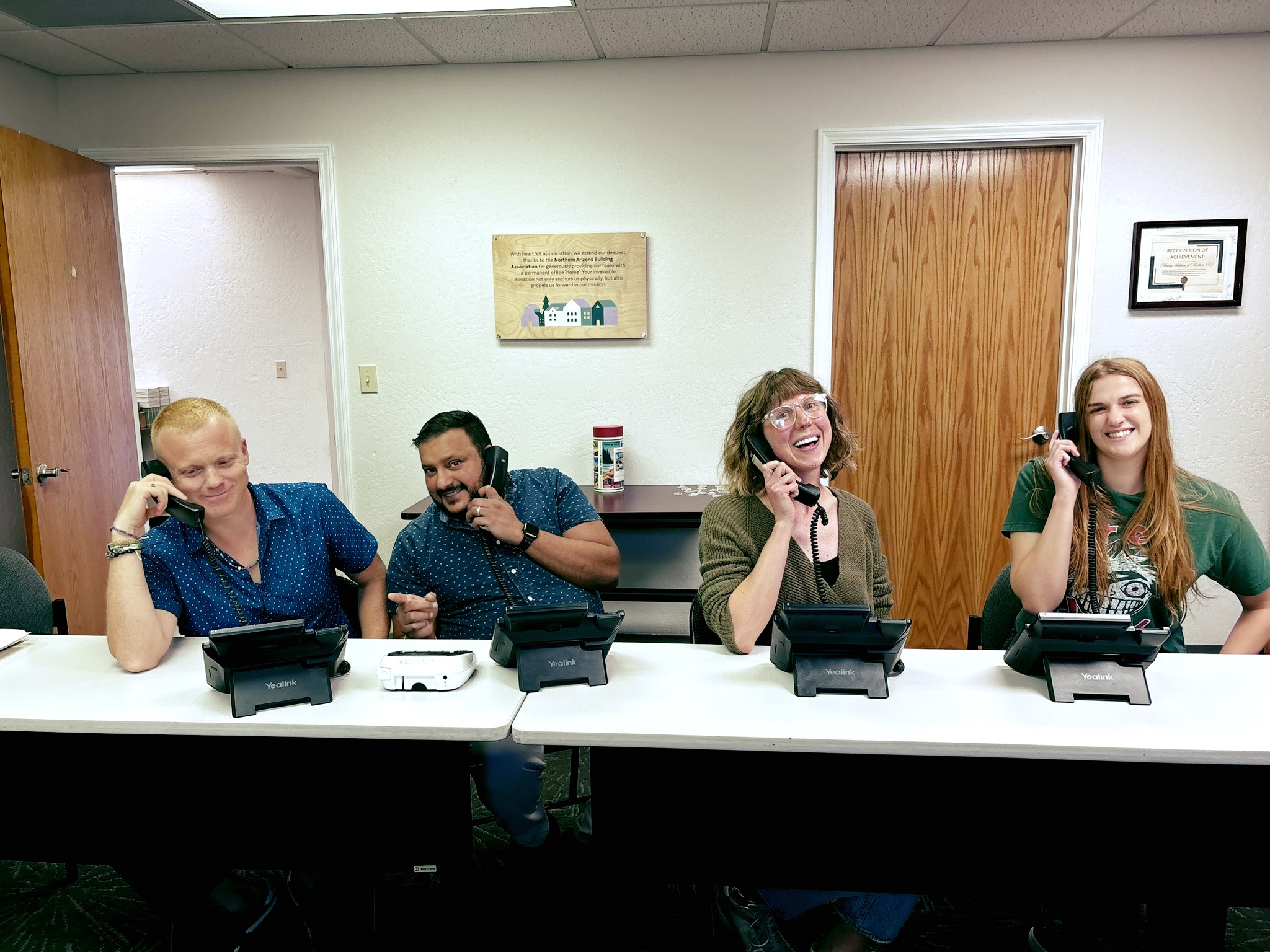 This amazing group of Housing Solutions' staff have been calling Flagstaff’s apartment communities for nearly two weeks to collect information for our annual point-in-time rental data collection! 📞
You may not realize it, but Housing Solutions has been collecting this information for a decade—since 2015—to help track local rental trends. We use the data to compile and publish our annual Flagstaff Rental Availability Report, giving our community a look at rental availability and pricing across Flagstaff.
We’ll share our 2026 report when it’s live!
Curious to look back over the years? All of our past reports are available to the public to download at housingnaz.org/reports.