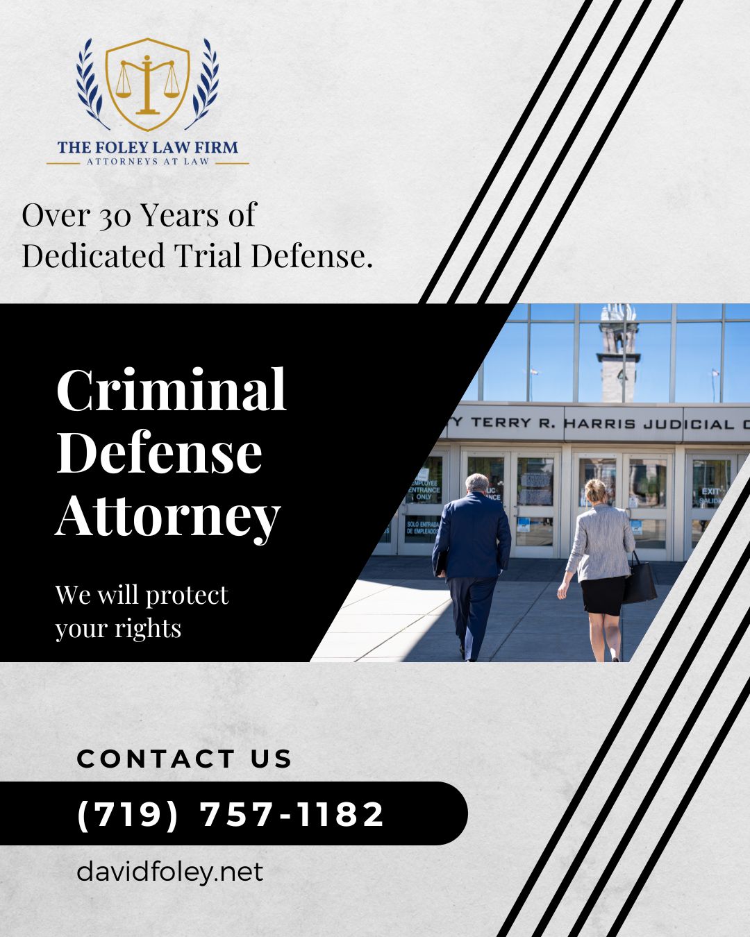 At The Foley Law Firm, we bring decades of hands-on trial experience to protect your constitutional rights, build a powerful defense, and stand by your side every step of the way.
Don't navigate the justice system alone. Contact us today to discuss your case.
#thefoleylawfirm #coloradosprings #DefenseAttorney
