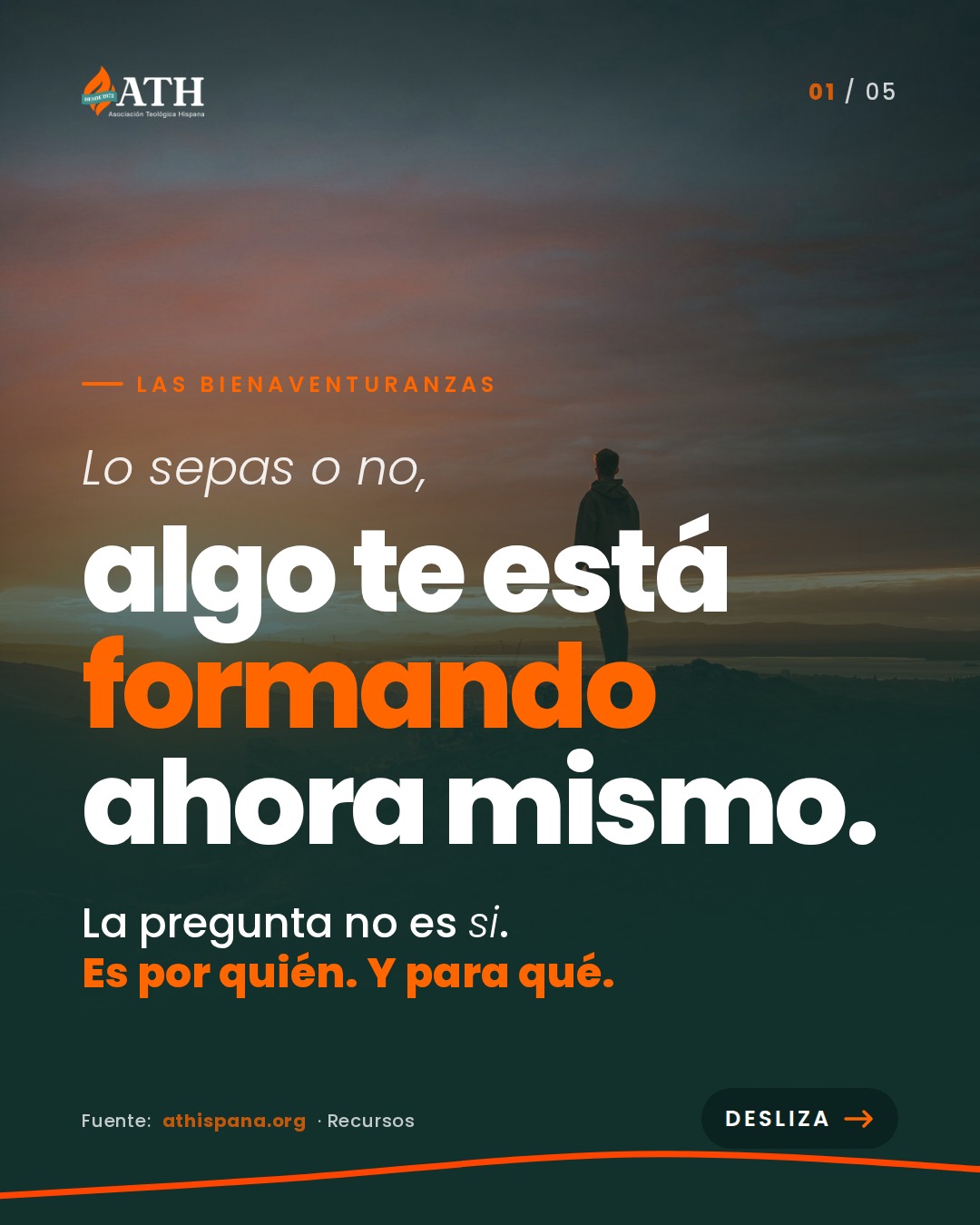 Lo sepas o no, algo te está formando ahora mismo. 🔥
La pregunta no es si. Es por quién, y para qué.
Las Bienaventuranzas no son una lista de virtudes: son un camino de formación en 3 etapas.
1️⃣ Hacia adentro: reconocer la necesidad y reordenar el deseo.
2️⃣ Hacia los otros: misericordia, corazón limpio y paz.
3️⃣ En la historia: resistir sin amargura.
Y para la iglesia inmigrante, una advertencia y una esperanza: no ganar el mundo nuevo perdiendo el alma, porque el evangelio no necesita prestigio para dar fruto.
💬 ¿Qué bienaventuranza te está confrontando hoy? Te leemos.
📖 Lee la nota completa del Dr. Enrique Zone-Andrews en nuestro blog (link en la bio).
#Bienaventuranzas #SermónDelMonte #FormaciónEspiritual #Discipulado #TeologíaHispana #IglesiaInmigrante #ATH